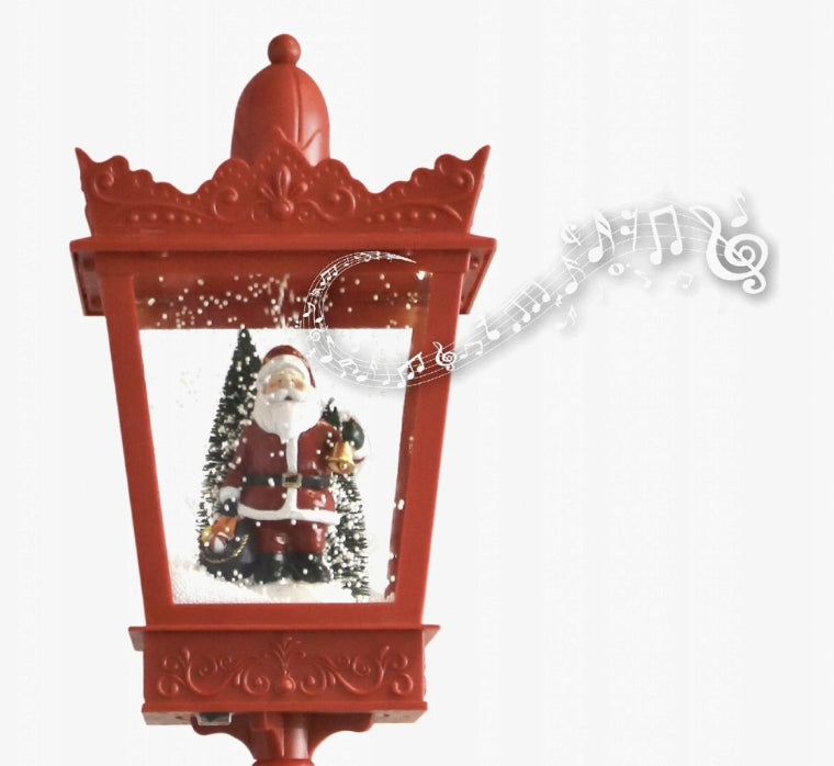 XL Christmas lantern with sound spinning snow Santa Claus 180 red Manufacturer code 2004237001685