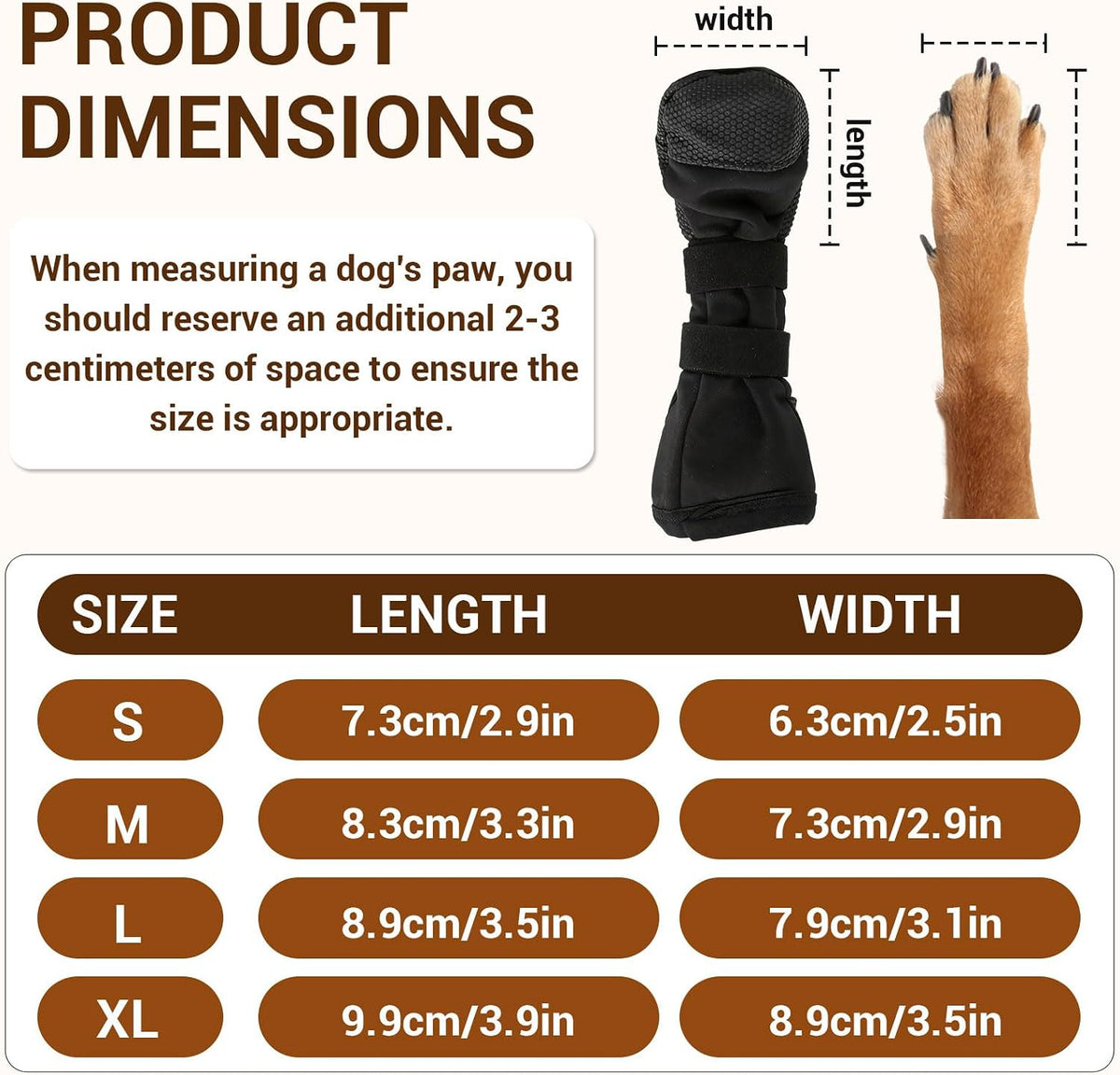 XL DOG PAW PROTECTOR NON-SLIP WATERPROOF ADJUSTABLE STRONG COVER Brand no brand
