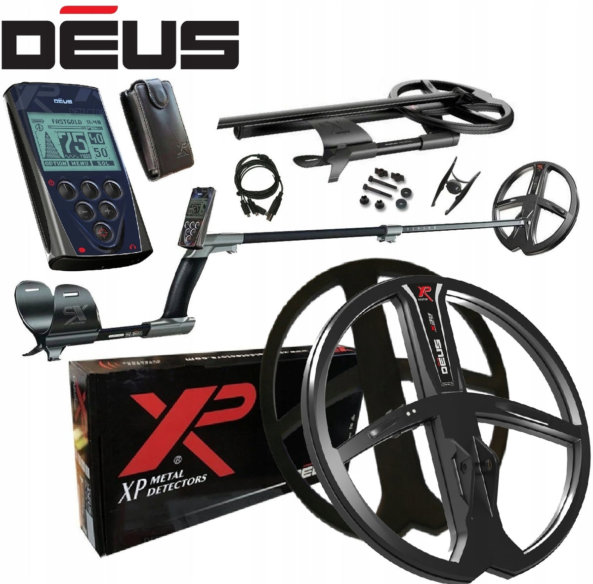 XP Deus 28 X35 RC 11" Metal Detector with RC Panel | DEUS28X35RC Brand XP metal detectors