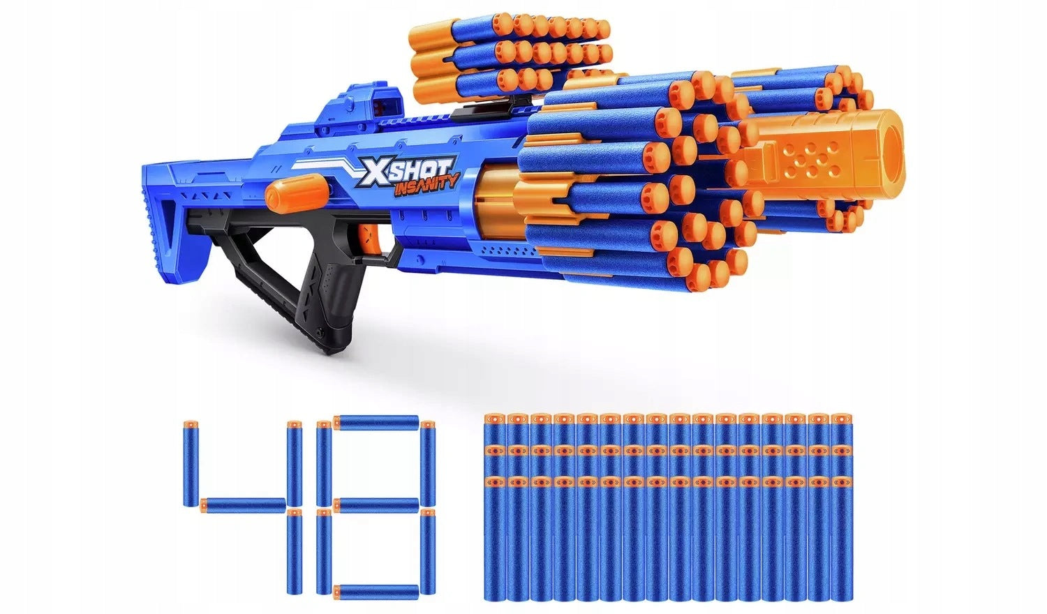 XSHOT ARROW GUN BEZERKO 8 SHOT INSANITY ZURU 48 ARROWS Manufacturer code 0193052051080