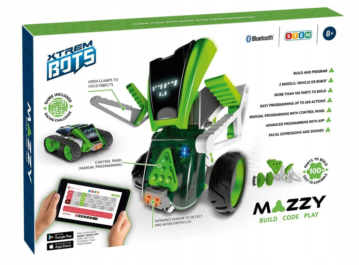 XTREM BOTS INTERACTIVE ROBOT MAZZY STEM for learning programming, +8 years
