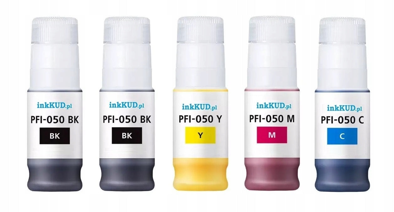 XXL 5 x PFI050 Replacement Ink Cartridge Set for Canon PFI-050 TC-20, TC-21+