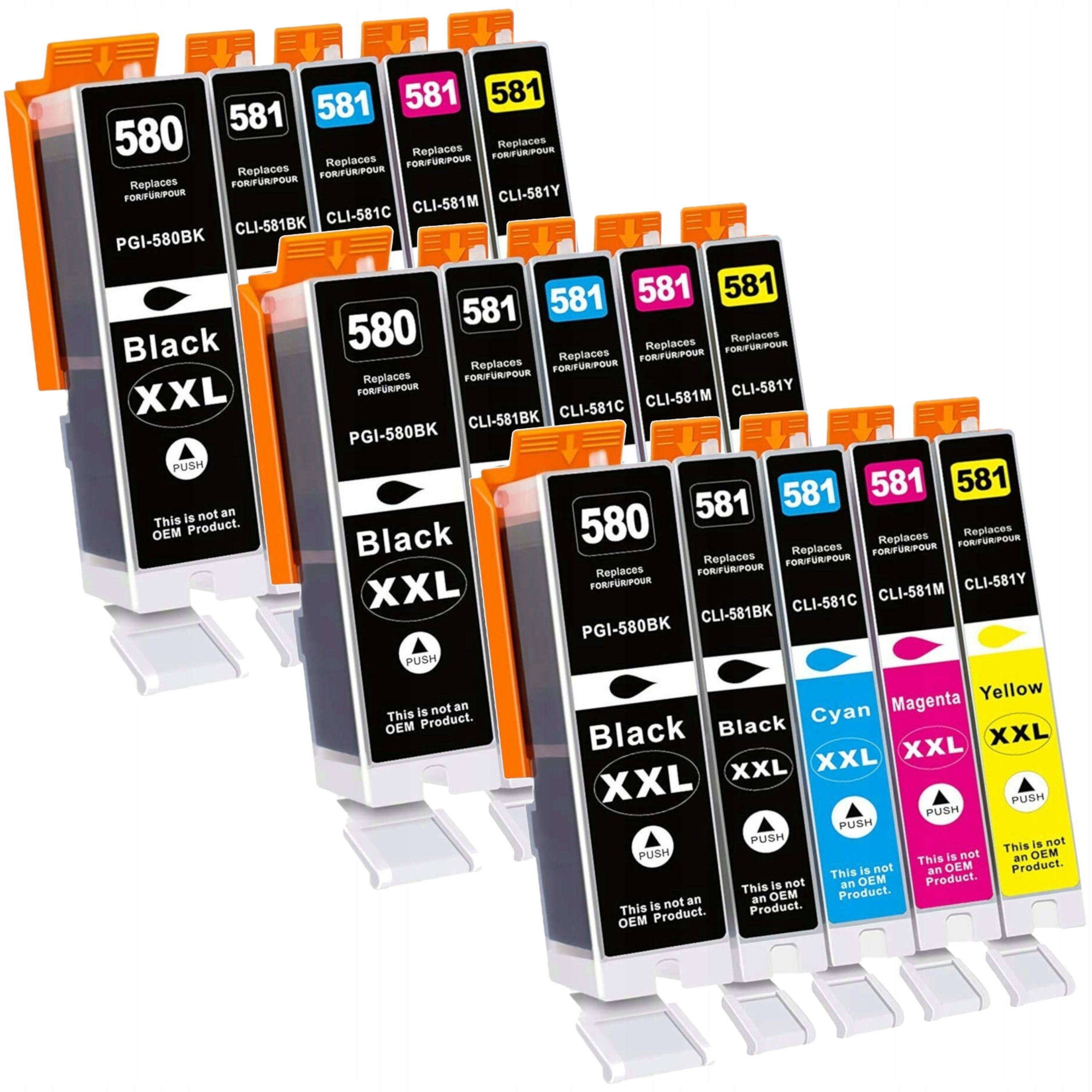 XXL CARTRIDGES FOR CANON TS6250 TS6251 TS6300 TS6350 TS6351 TS8100 TS705a TS6350a
