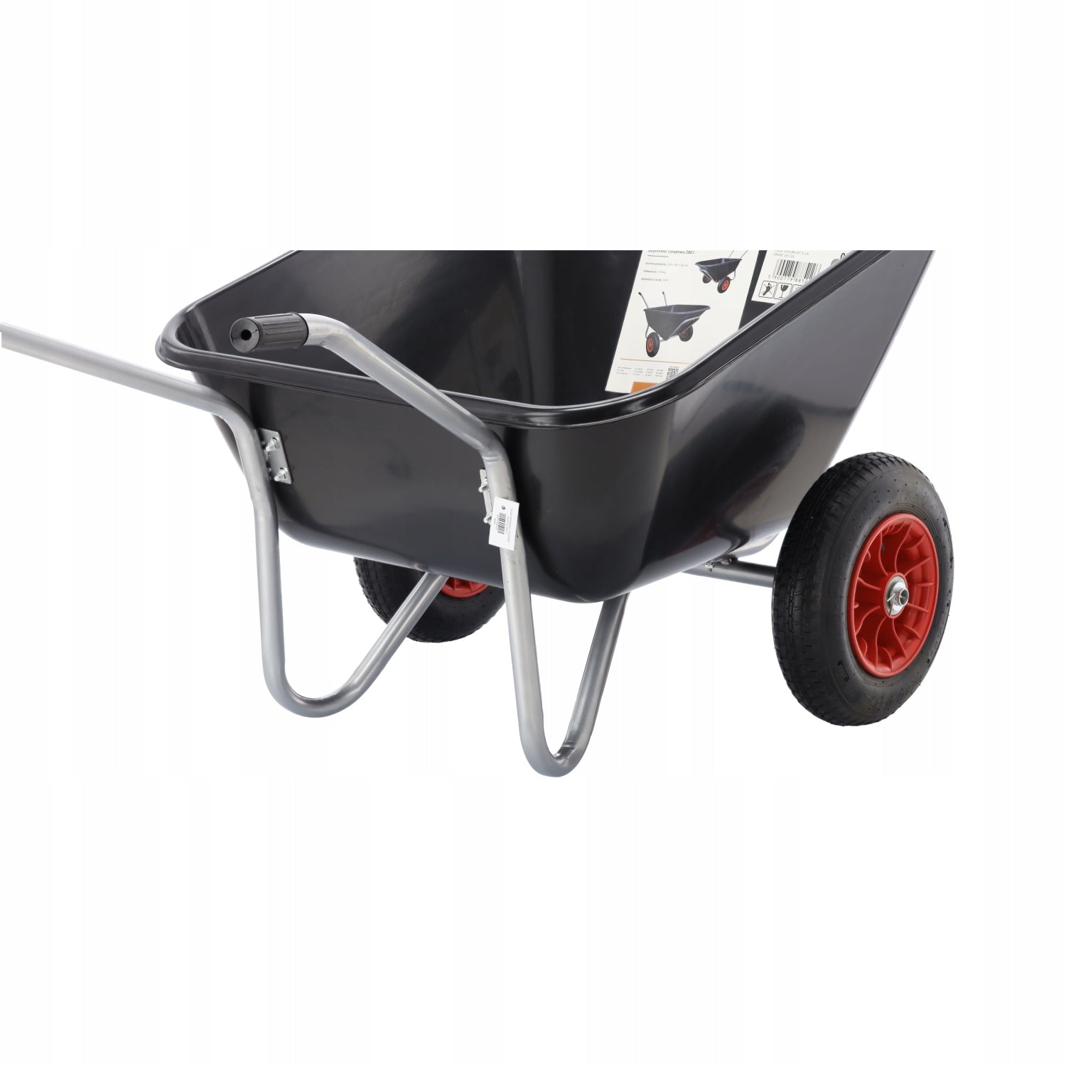 XXL GARDEN wheelbarrow for garden TWO WHEELS 160 / 280L Trolley Solid Capacity 280 l