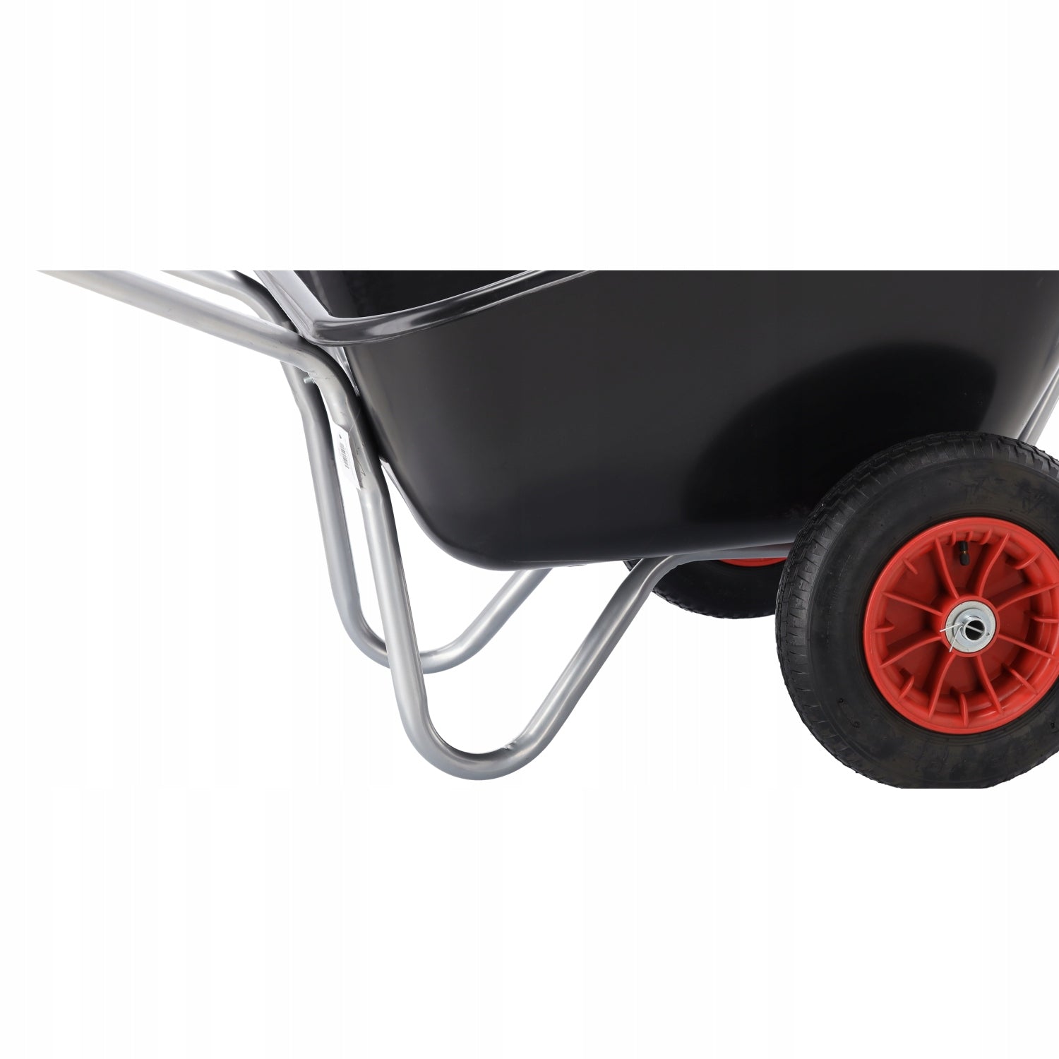 XXL GARDEN wheelbarrow for garden TWO WHEELS 160 / 280L Trolley Solid Kind wheelbarrow