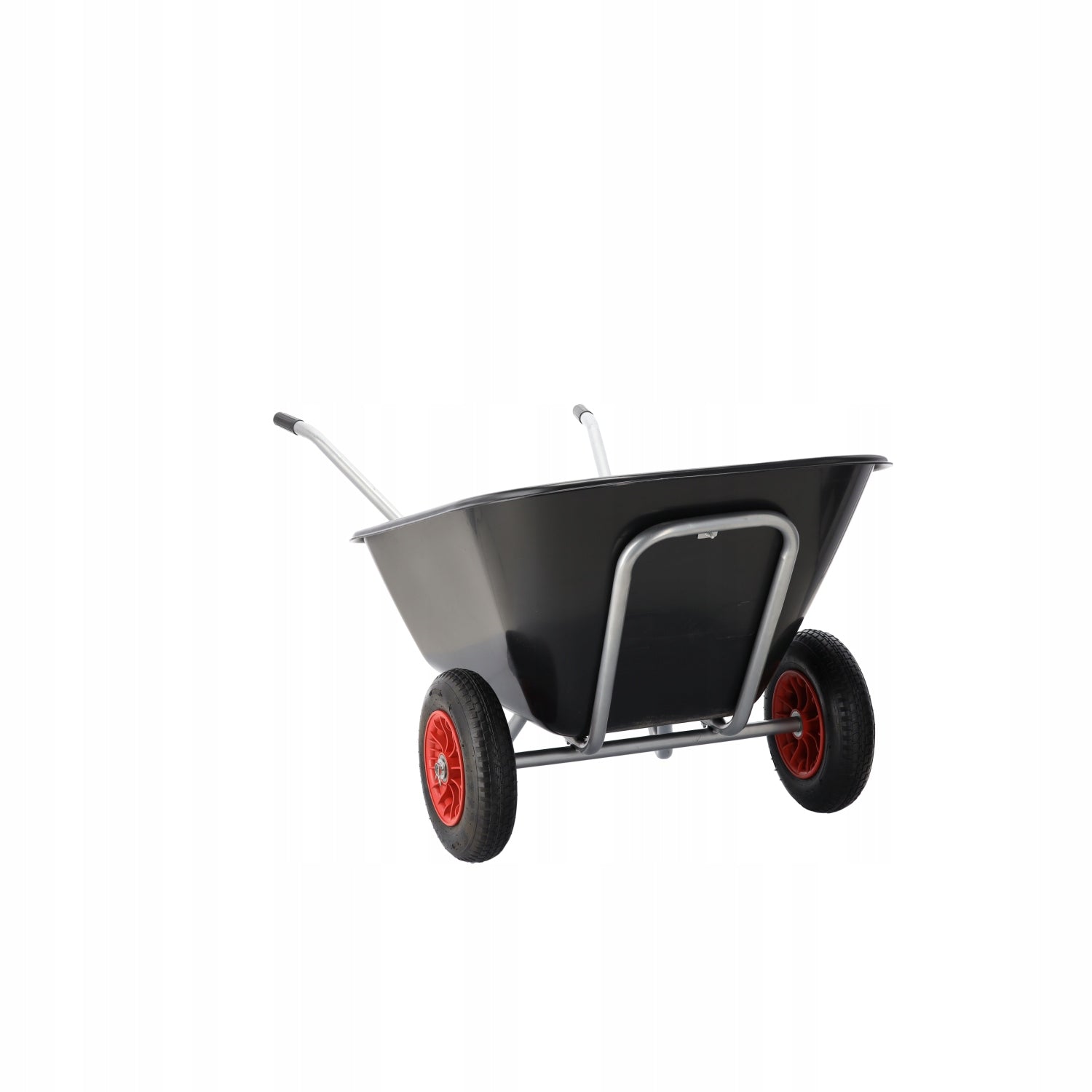XXL GARDEN wheelbarrow for garden TWO WHEELS 160 / 280L Trolley Solid Wheels number 1