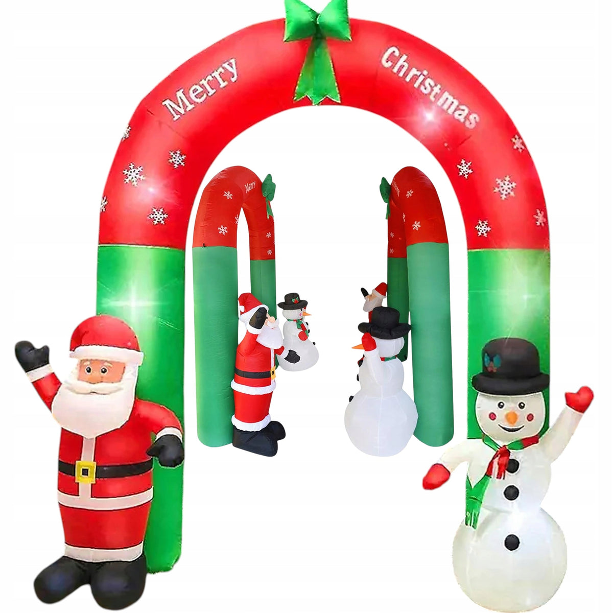XXL GOAL 250x200cm GATE NICHOLAS SNOWMAN INFLATABLE LED AUTOMATIC