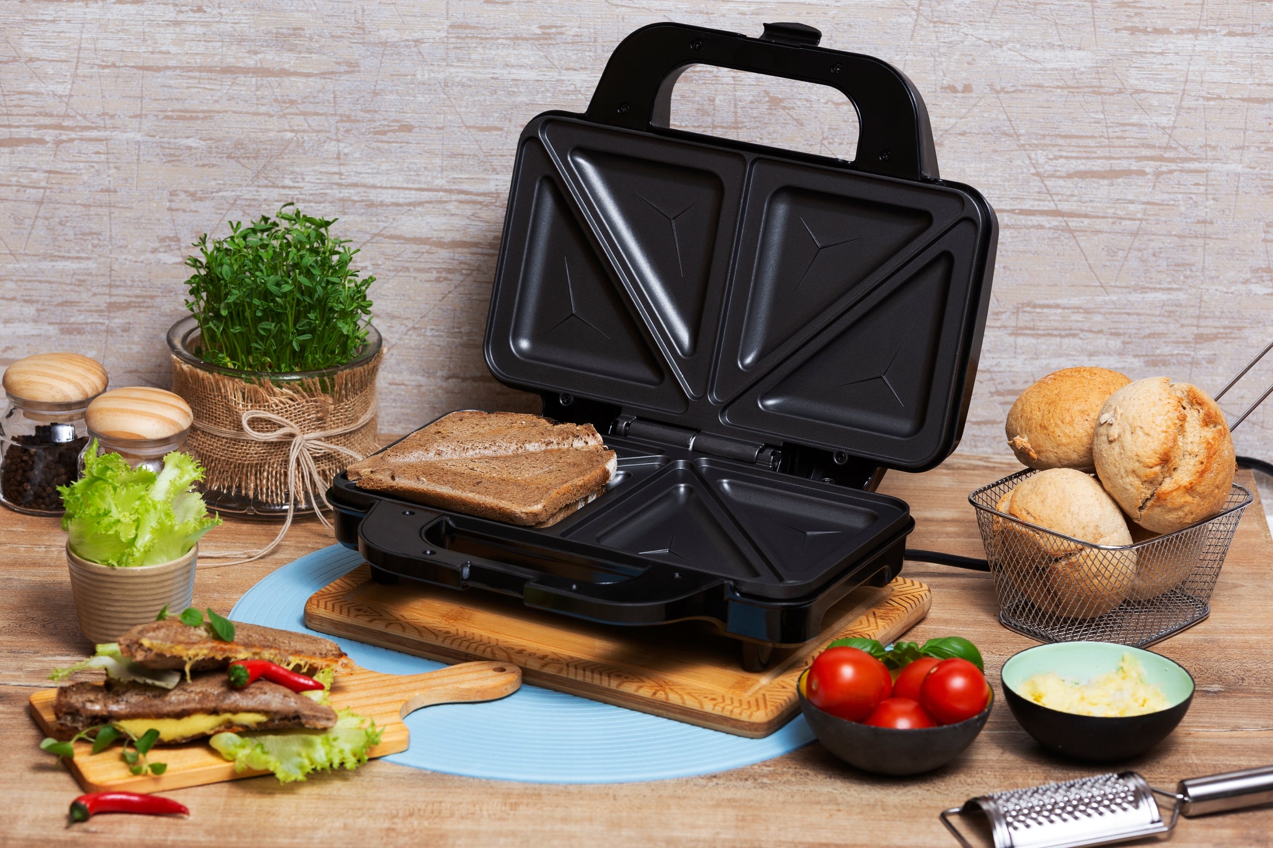 XXL Large Solid Sandwich Toaster 1300W XXL Strong Toaster EAN (GTIN) 5906902094015
