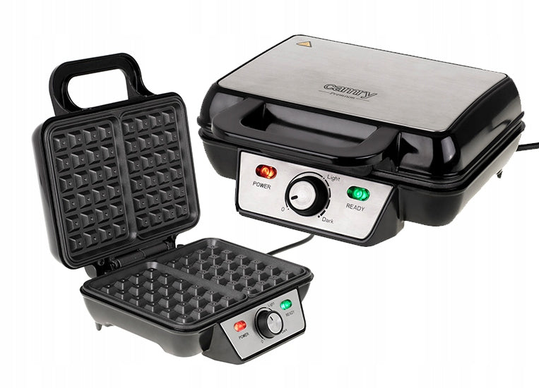 XXL Waffle Iron 2 Large Waffles Strong 1600W Smooth Power Adjustment NON-STICK Brand Mozano
