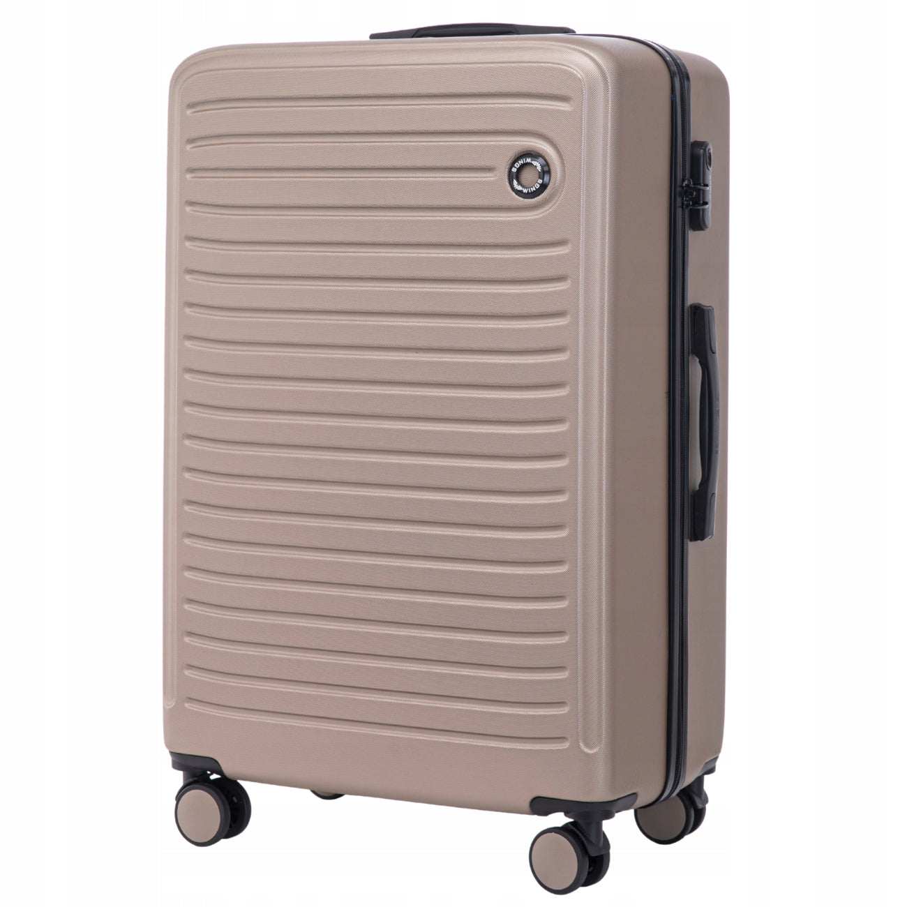 XXL suitcase with ABS on 4 wheels hard travel luggage for holidays WINGS Manufacturer code CT01-L-CHAMPAGNE
