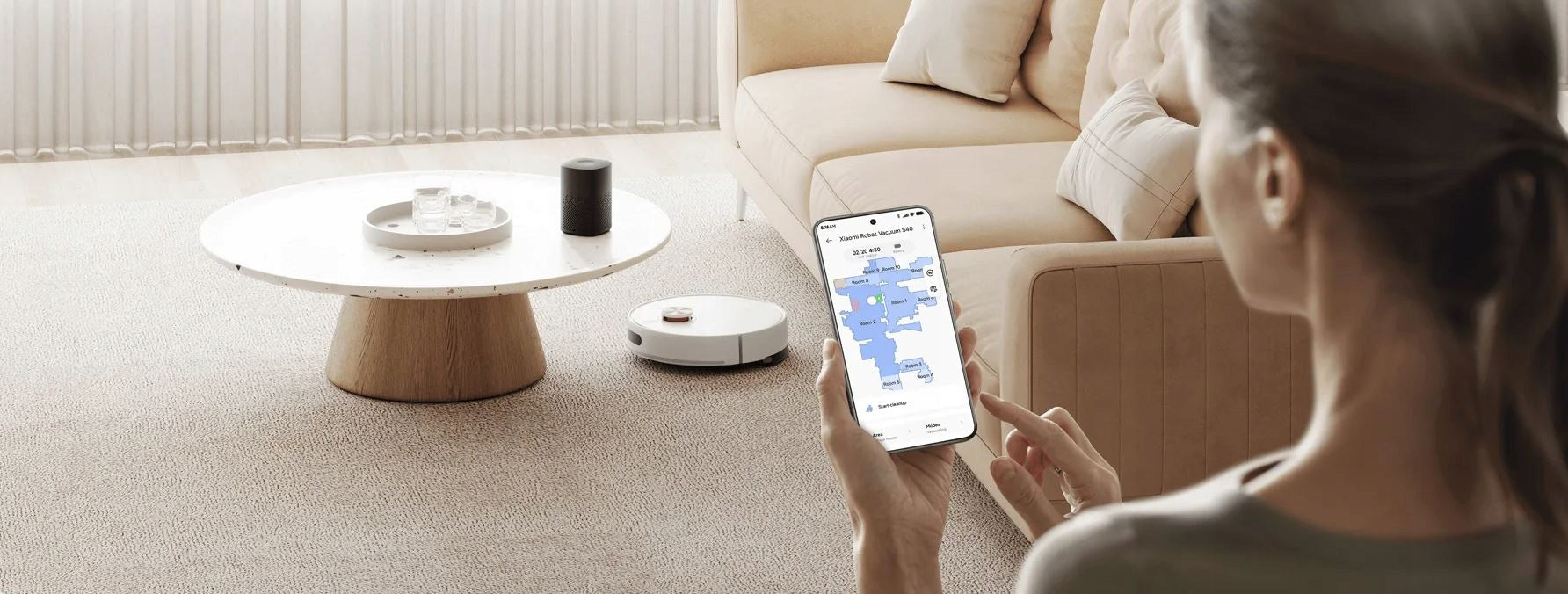 Xiaomi Robot Vacuum S40 - Cleaning Robot Power 70W, Working time 180min Power 70 W