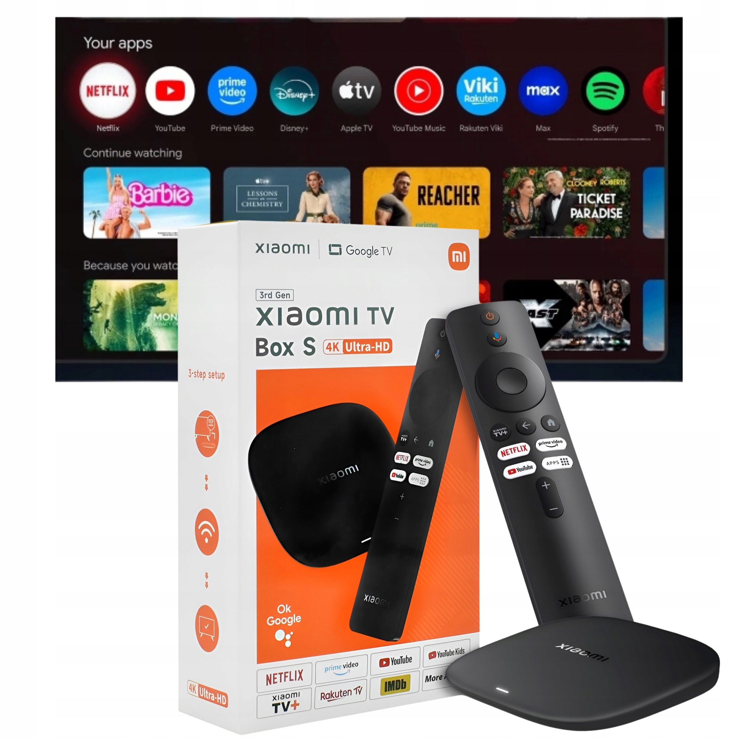 Xiaomi Smart TV 4K WiFi HDMI USB Chromecast 32 GB Media Player
