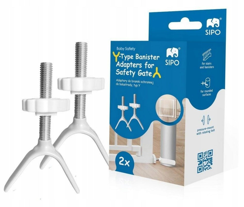 Y-type mounting adapters for gates secure...