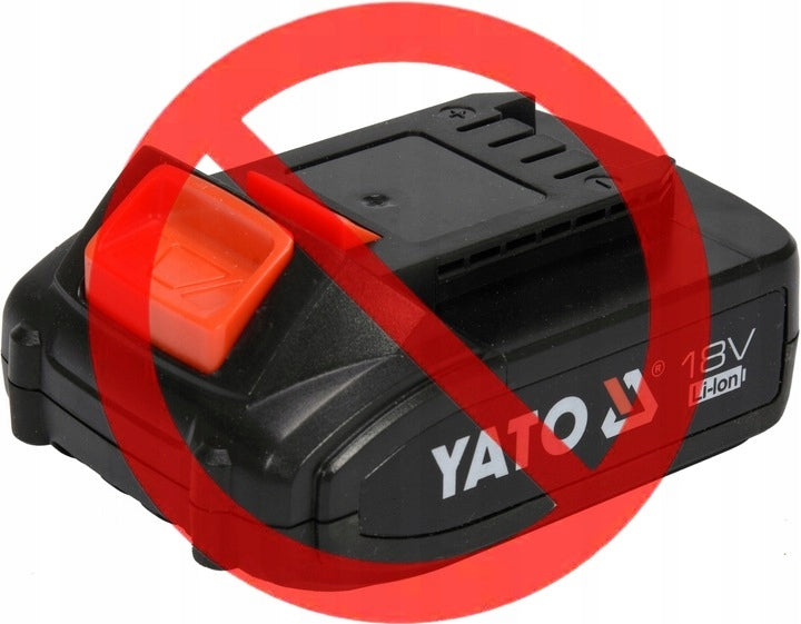 YATO 3in1 18V SPINDLE MILLING MACHINE WITHOUT BATTERY YT-82194 Power supply rechargeable battery