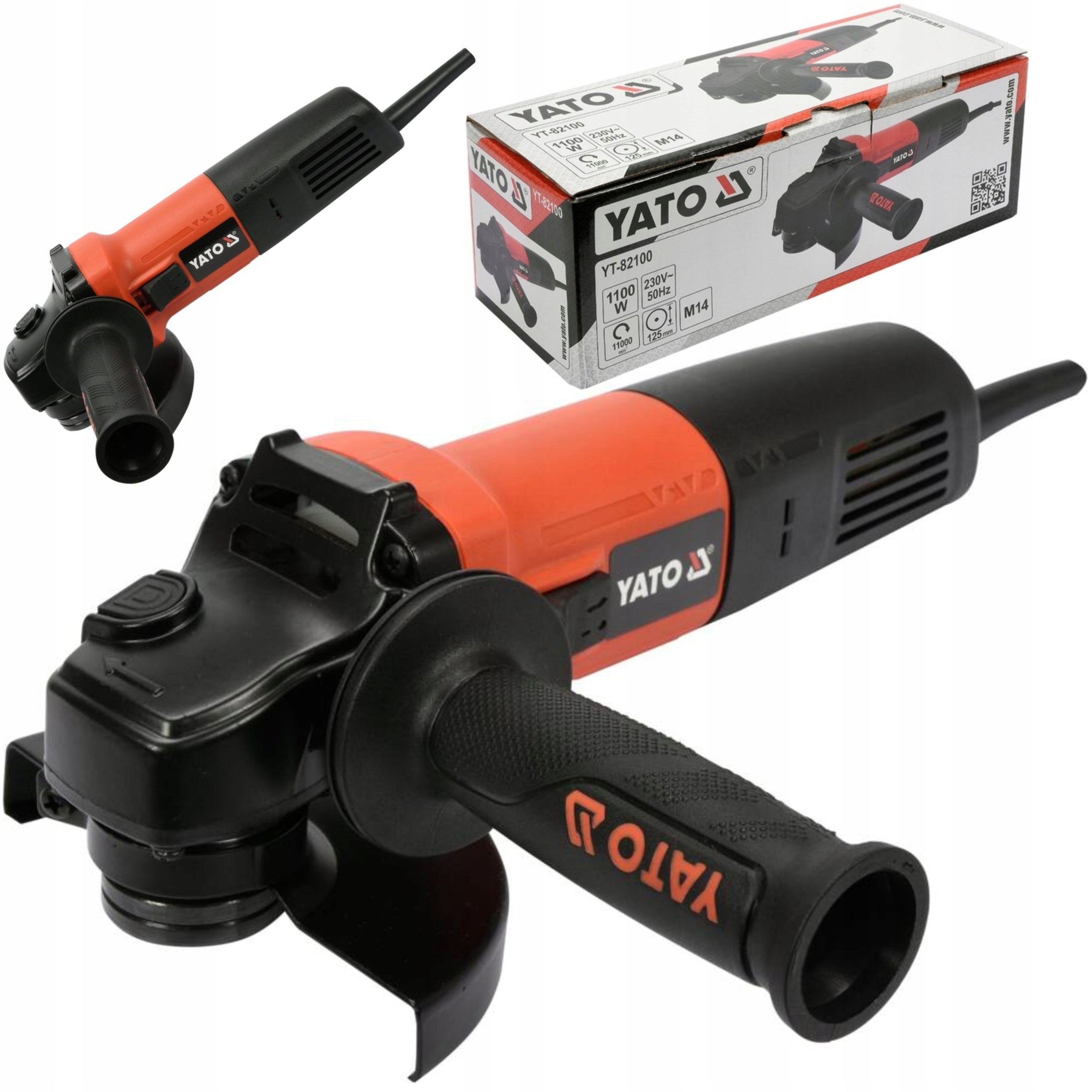 YATO ANGLE GRINDER 1100W ELECTRIC ANGLE POLISHER 125MM YT-82100 Disc diameter 125 mm