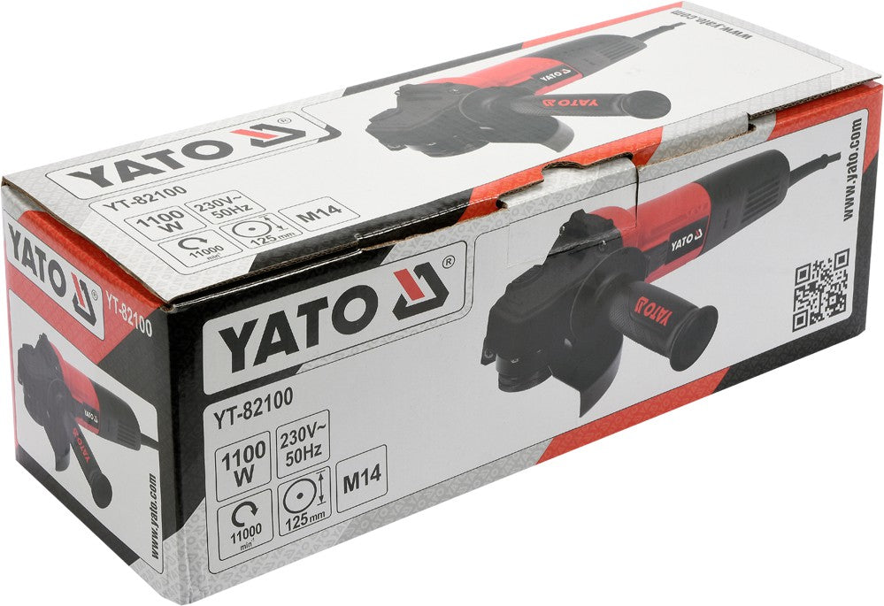 YATO ANGLE GRINDER 1100W ELECTRIC ANGLE POLISHER 125MM YT-82100 Kind angle grinder