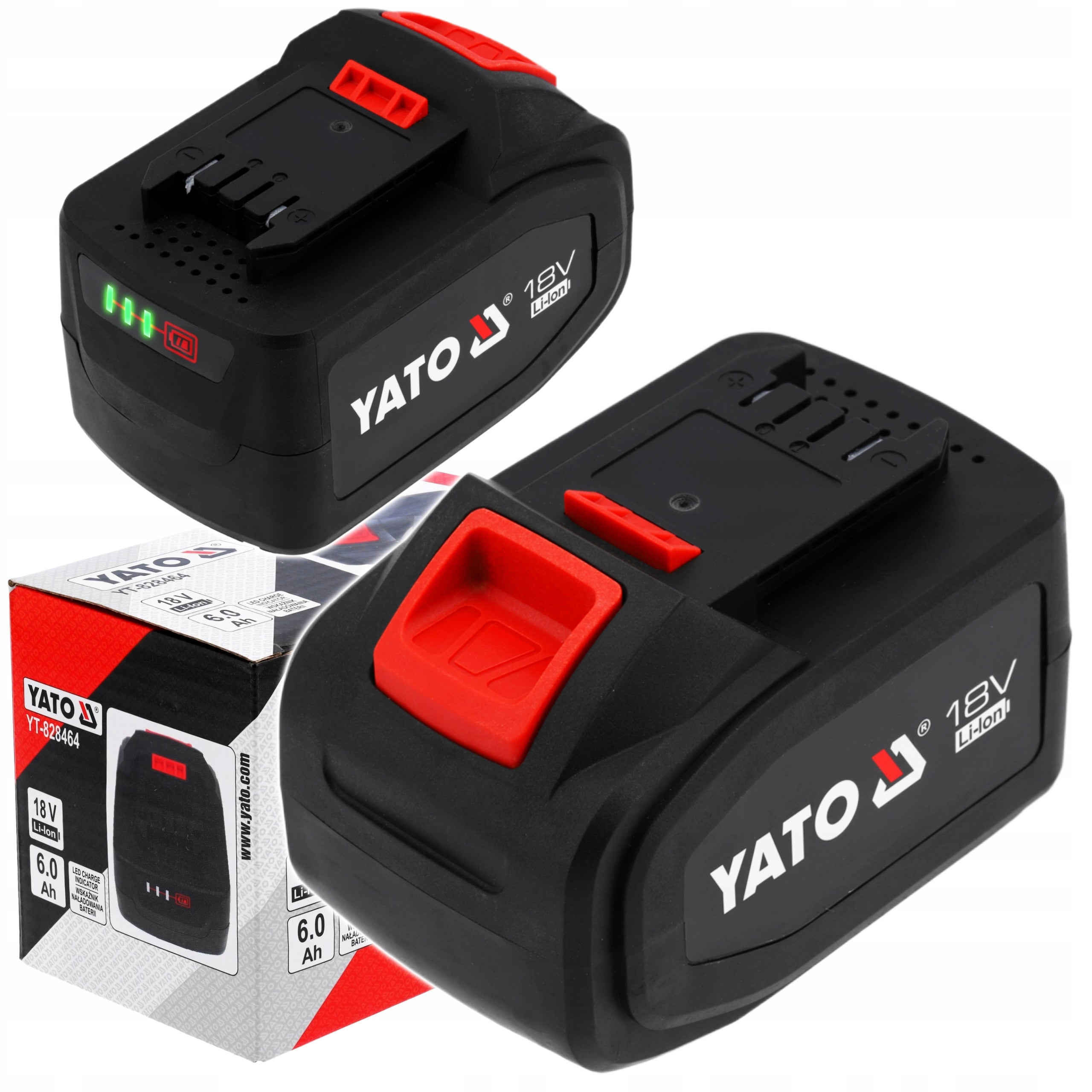 YATO BATTERY 18V LI-ION 6,0AH 6Ah BATTERY CHARGER TOOLS 18V FAST