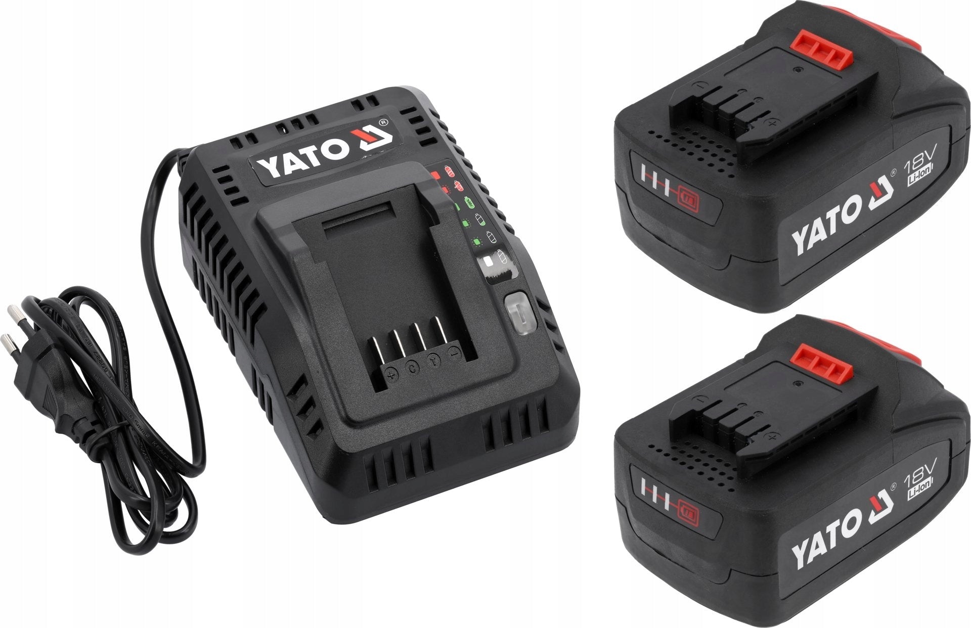 YATO BATTERY PACK 2 X 18V PLUS CHARGER AND CASE Manufacturer code YT-828510