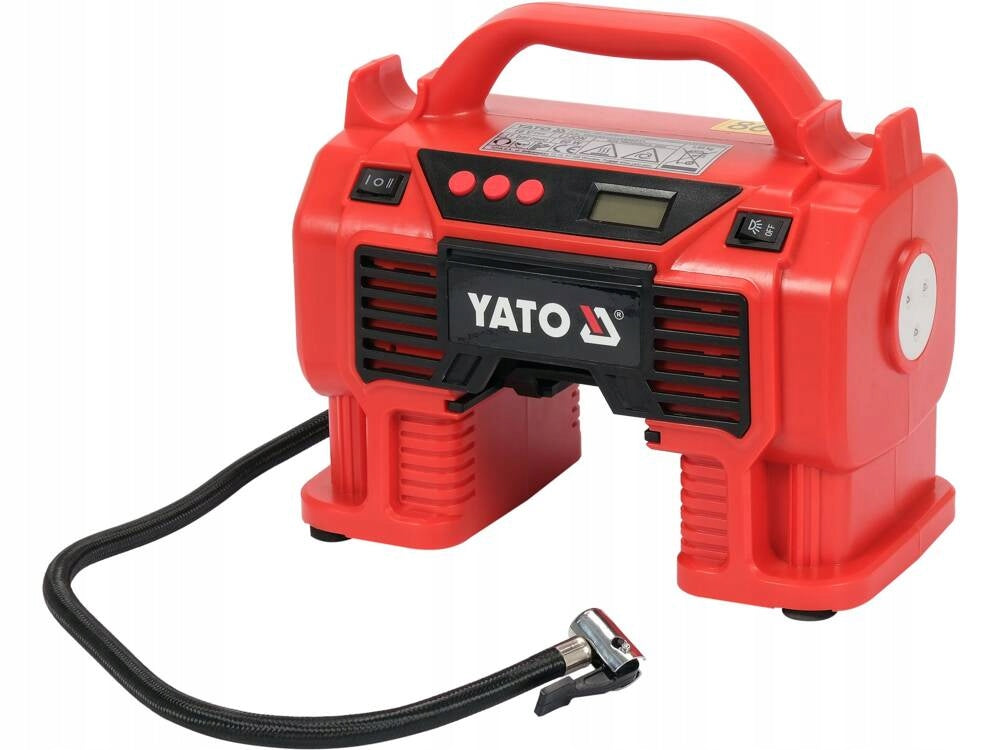 YATO COMPRESSOR CAR COMPRESSOR Rechargeable 18V +12V YT-23248 11 BAR
