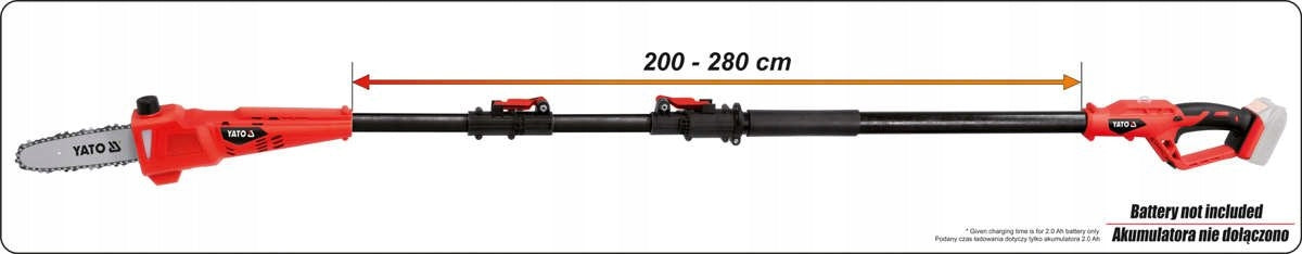 YATO CORDLESS SAW TELESCOPIC SAW BOOM 18V BODY EAN (GTIN) 0637913841811