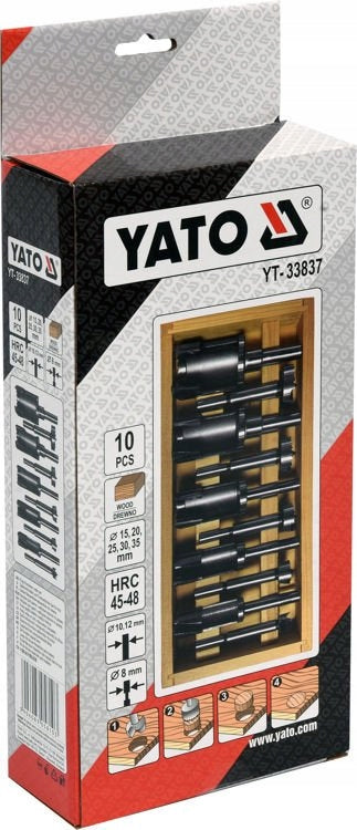 YATO FLECKER KNOTTER FOR WOOD KNOTTERS 15-35MM 10 PIECES YT-33837 Product weight with unit packaging 1.3 kg
