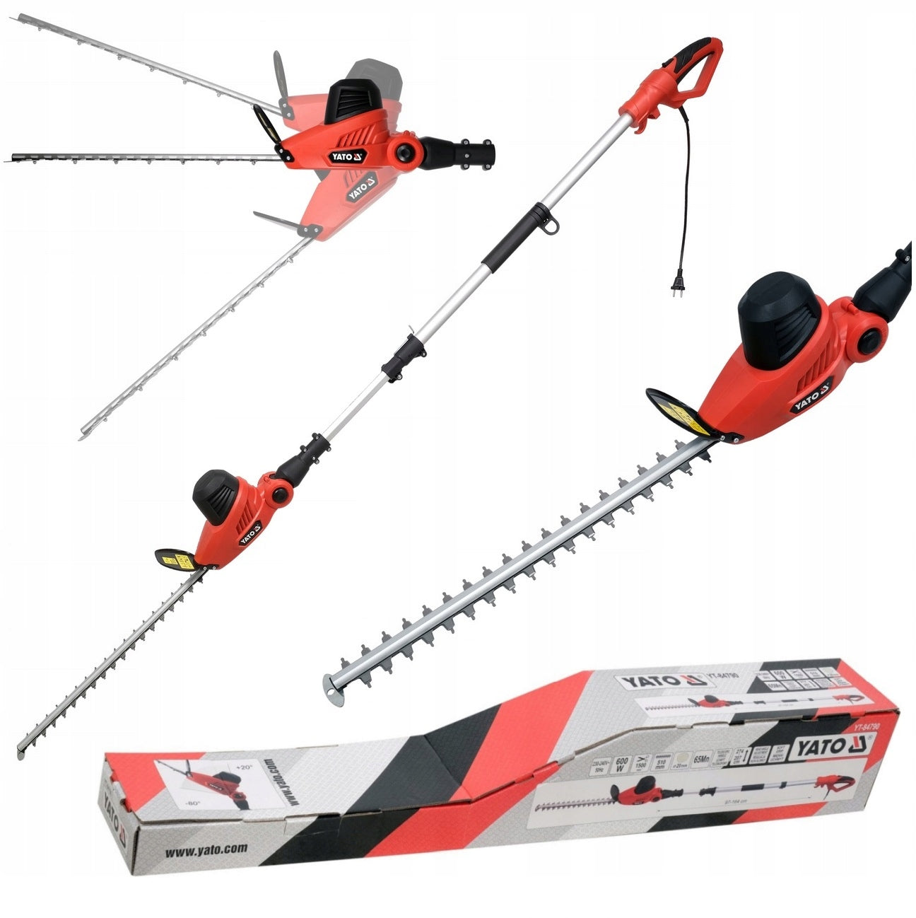 YATO HEDGE TRIMMER PRUNING SHEAR SAW ON BOOM 600W 51CM YT-84790 Brand Yato