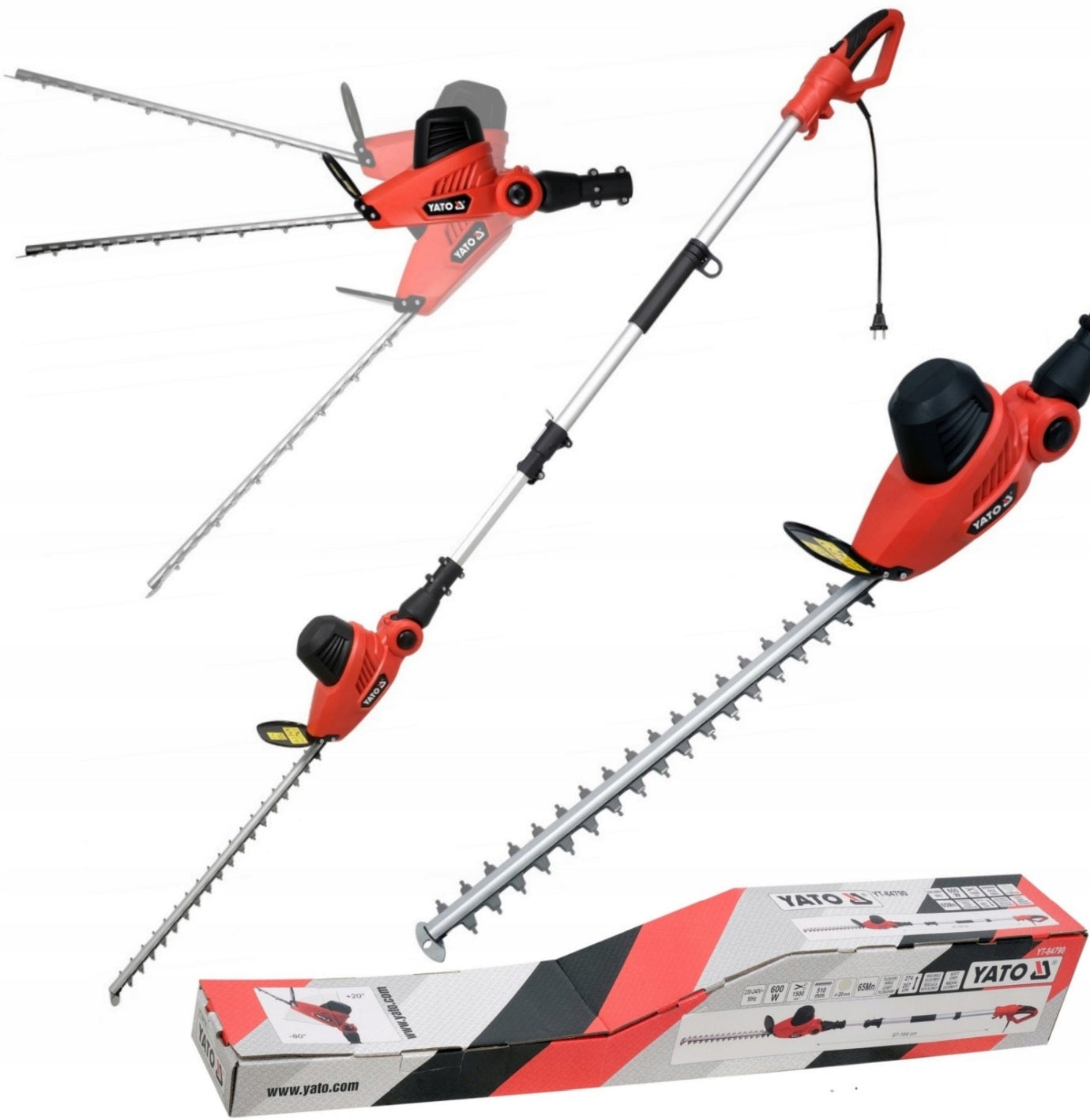 YATO HEDGE TRIMMER PRUNING SHEAR SAW ON BOOM 600W 51CM YT-84790