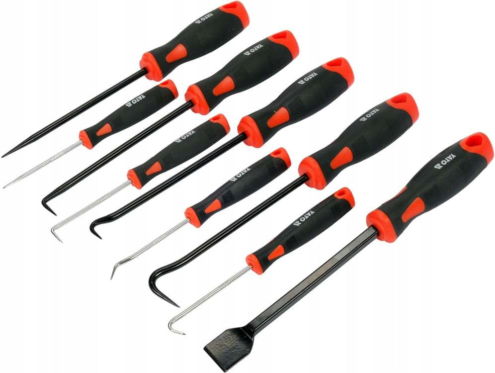 YATO HOOK SET WITH HANDLE HOOK SCRAPER FOR SEALS 9el. Manufacturer code YT-08426