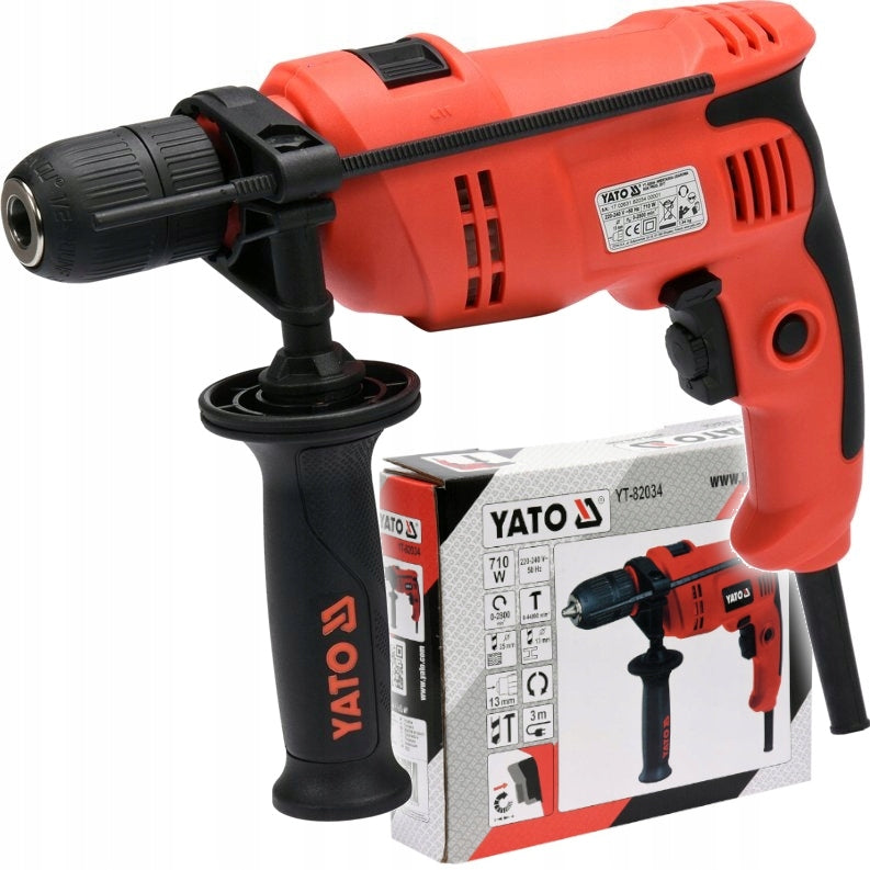 YATO IMPACT DRILL 710W SPEED ADJUSTMENT HANDLE 13MM