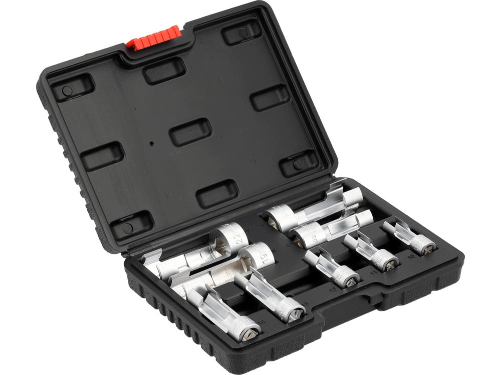 YATO OPEN CAPS SET 3/8" 1/2" 1/4" 9 ELEMENTS LENGTH 46 - 78 mm Manufacturer code YT-17507