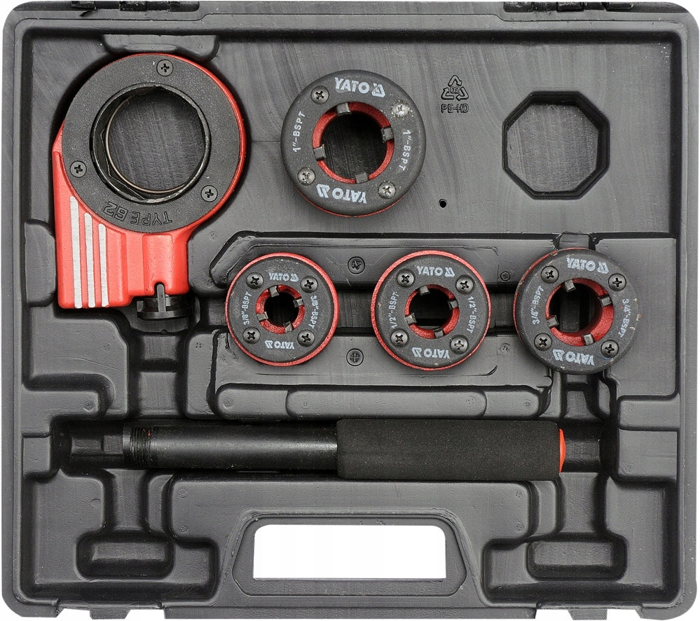 YATO PIPE THREADER 3/8" 1/2" 3/4" 1" DIES SET OF 5 EL. Brand Yato