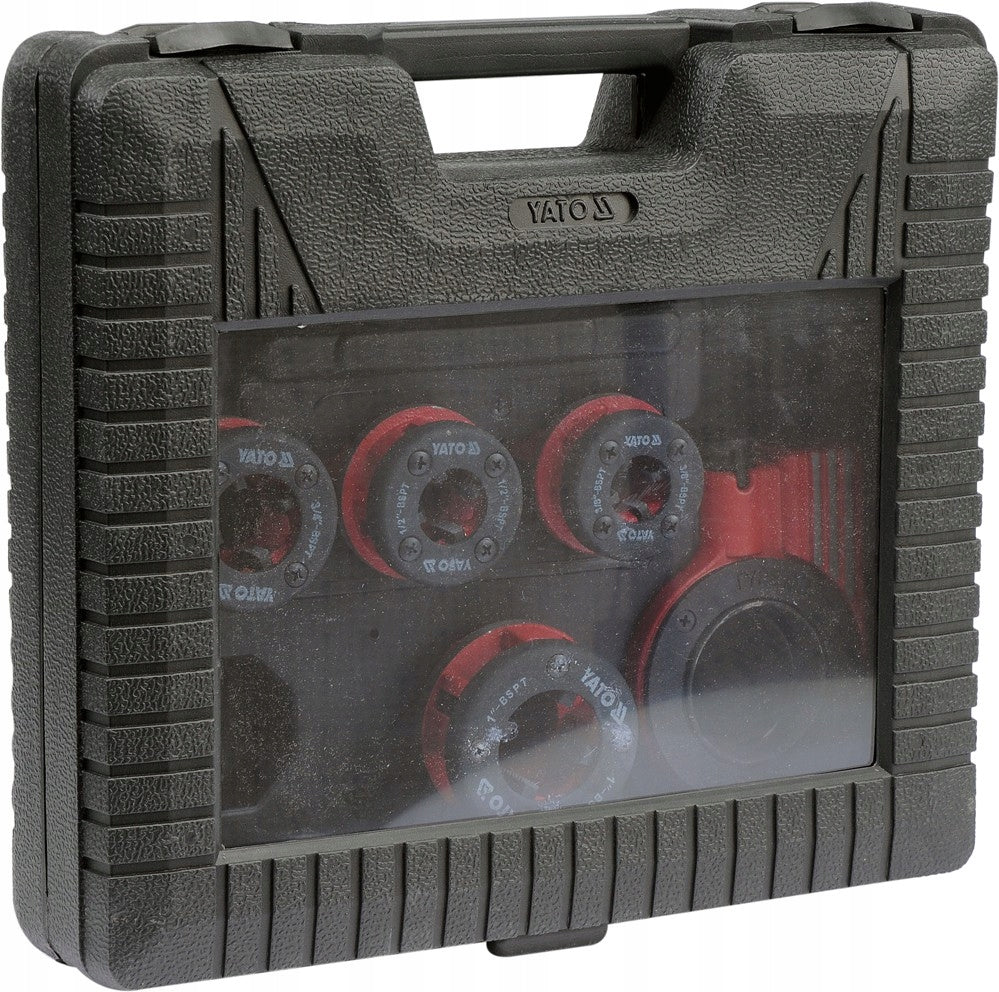 YATO PIPE THREADER 3/8" 1/2" 3/4" 1" DIES SET OF 5 EL. Power supply rechargeable battery