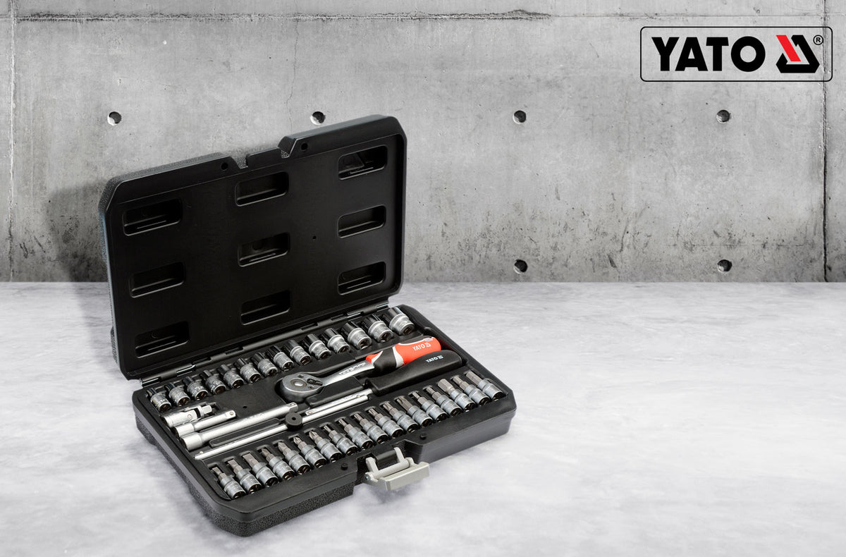 YATO SOCKET WRENCH TOOL KIT SOCKET WRENCH 1/4'' 38el. BITS Brand Yato