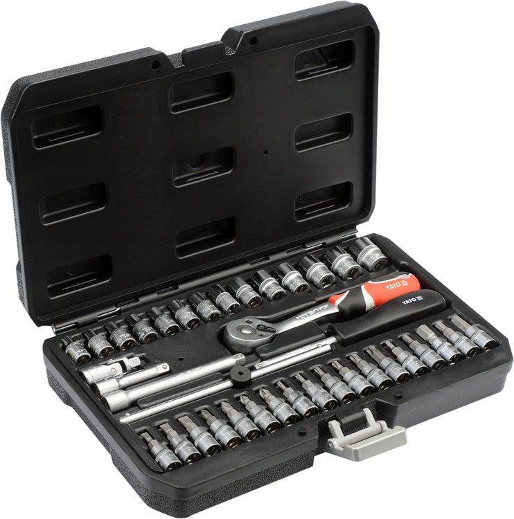 YATO SOCKET WRENCH TOOL KIT SOCKET WRENCH 1/4'' 38el. BITS Manufacturer code YT1447