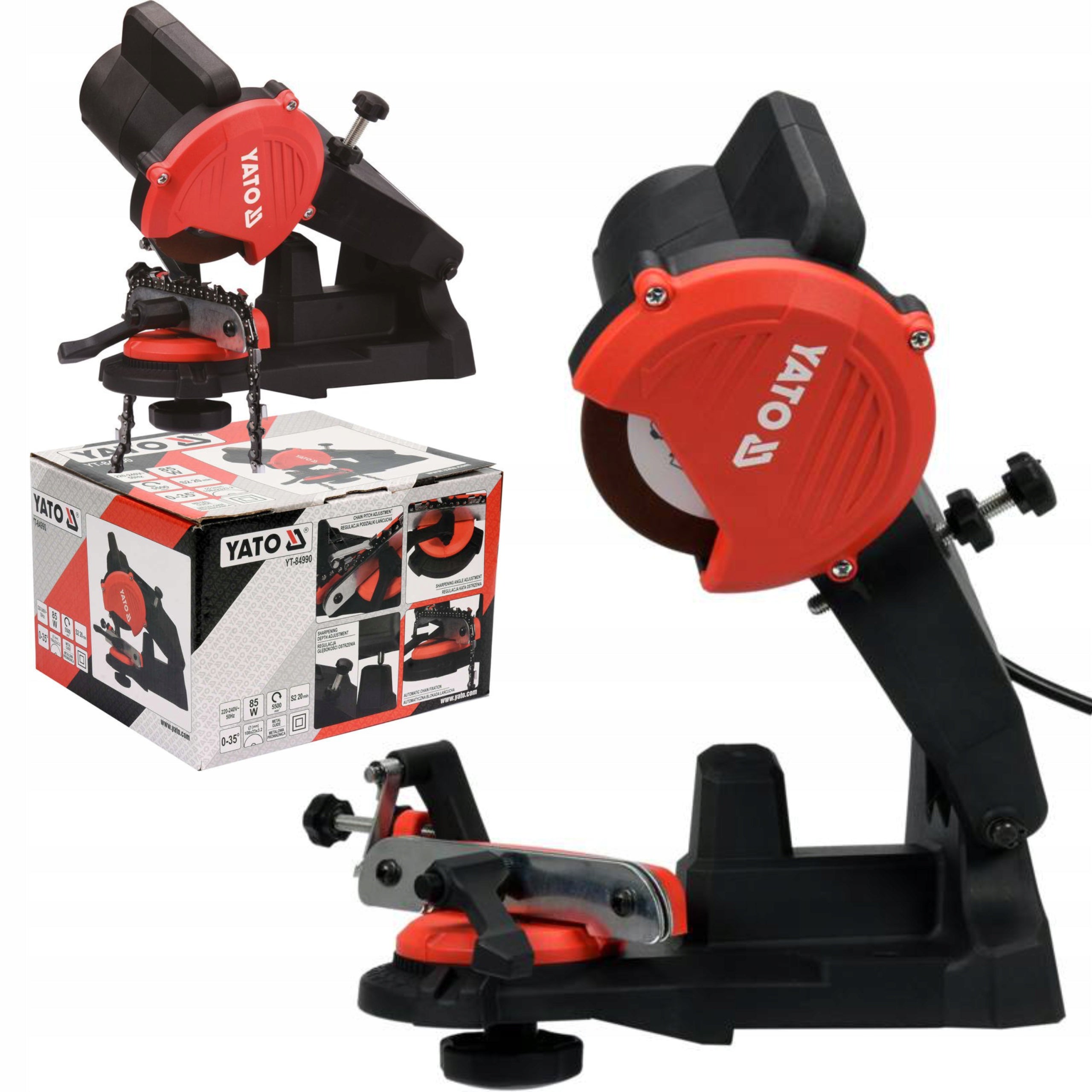 YATO TABLE CHAINSAW SHARPENER ROTATING BASE YT-84990 85W