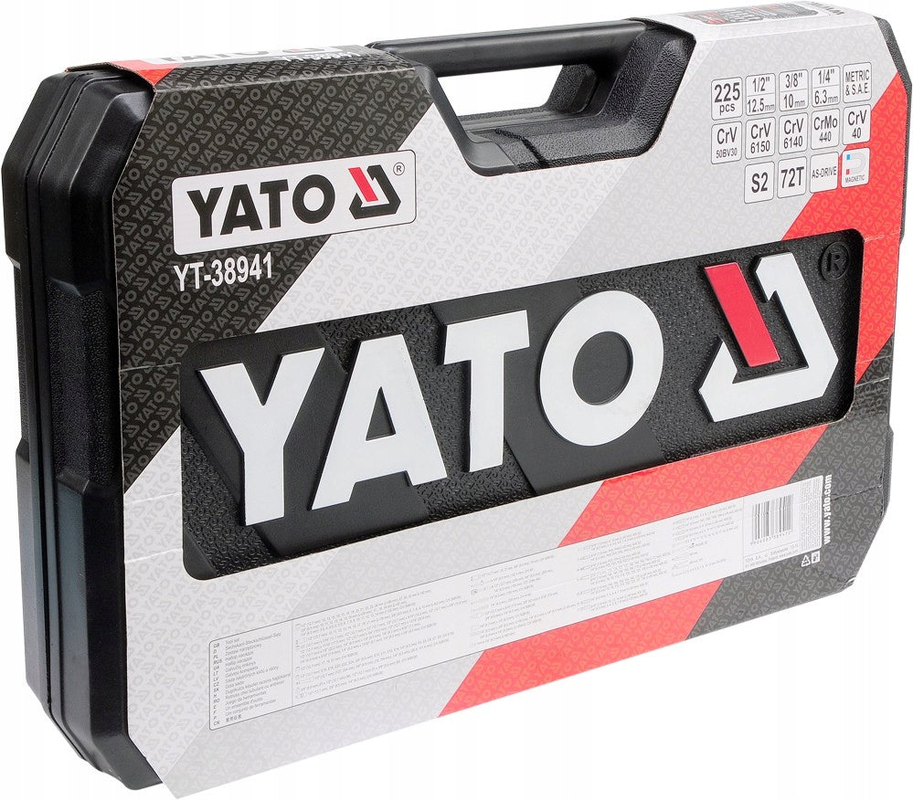 YATO YT-38941 WRENCH SET 225 ELEMENTS 1/2" Manufacturer code YT-38941