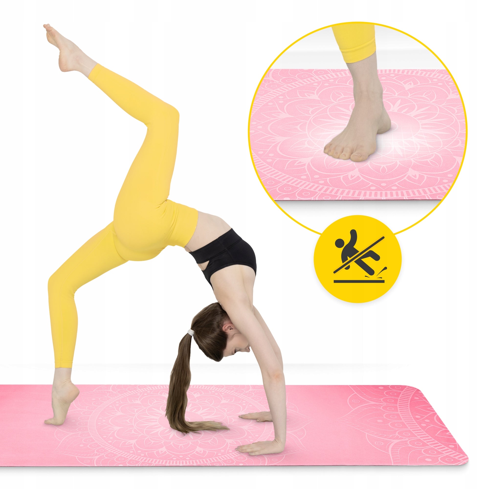 YOGA AND EXERCISE MAT SUEDE FOR MEDITATION AND PILATES SOFT LIGHT 1,5 MM EAN (GTIN) 5905973404419