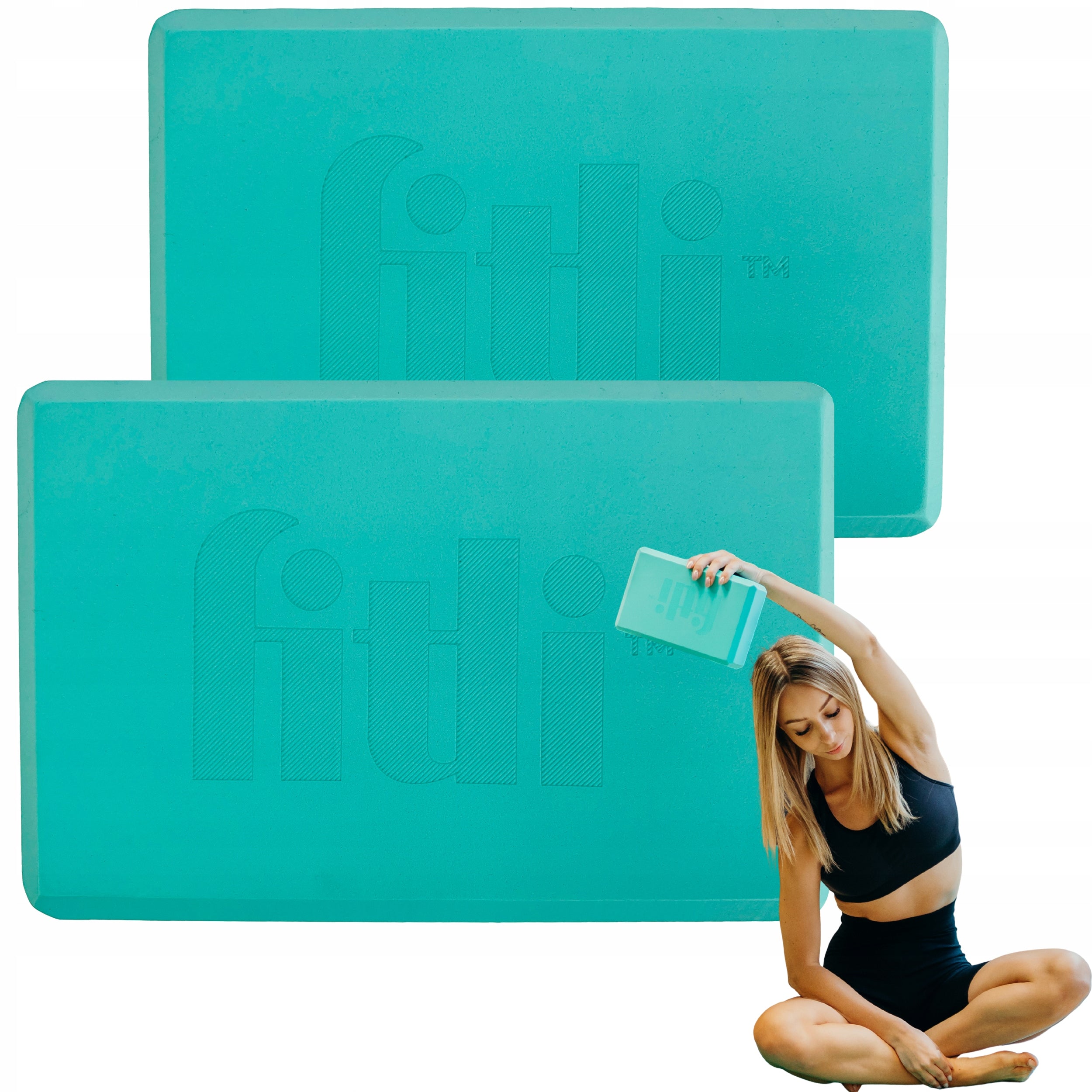 YOGA CUBES BLOCK YOGA EXERCISE BLOCKS STRETCHING YOGA PILATES 2 PCS