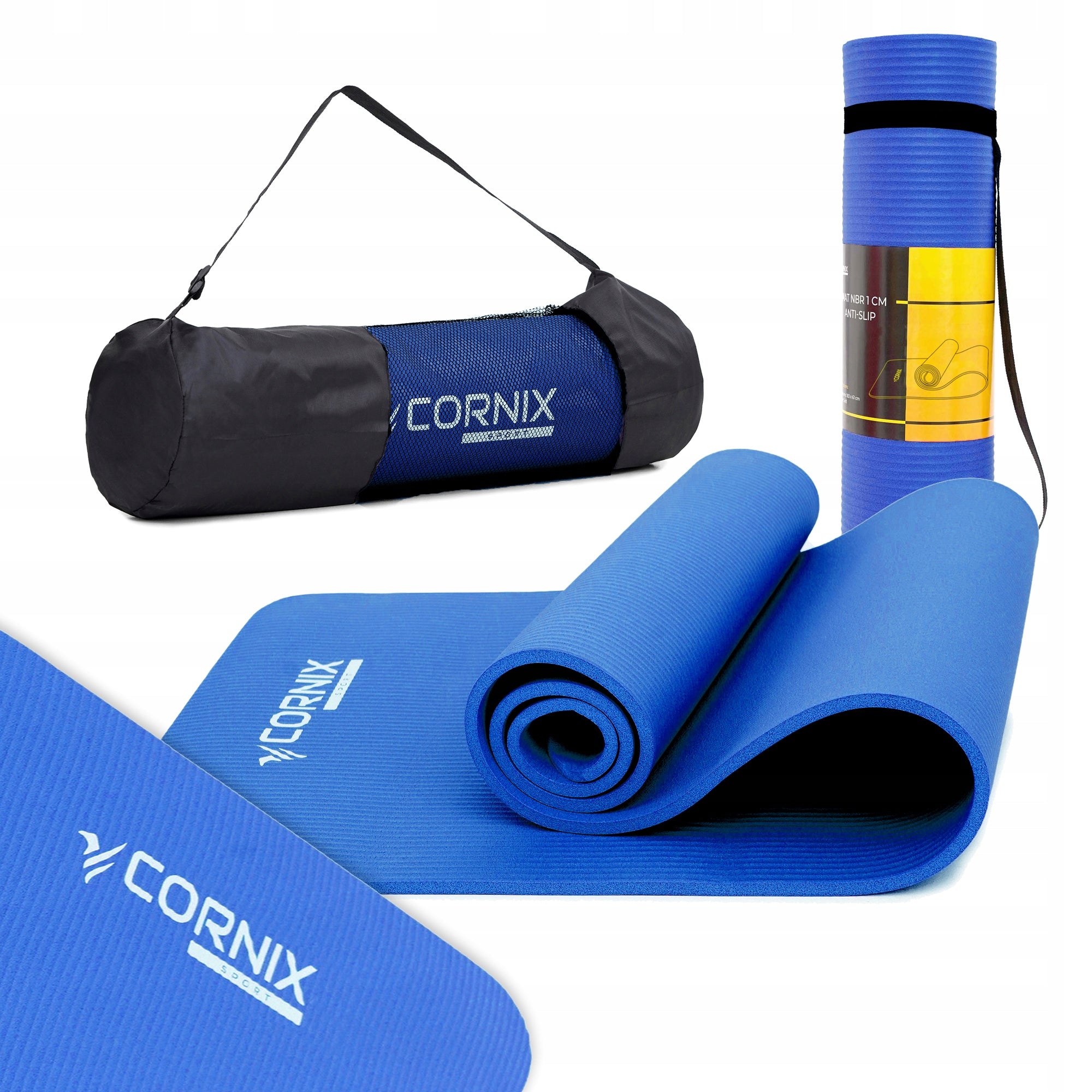 YOGA EXERCISE MAT FITNESS PILATES NON-SLIP NBR 1cm THICK COVER