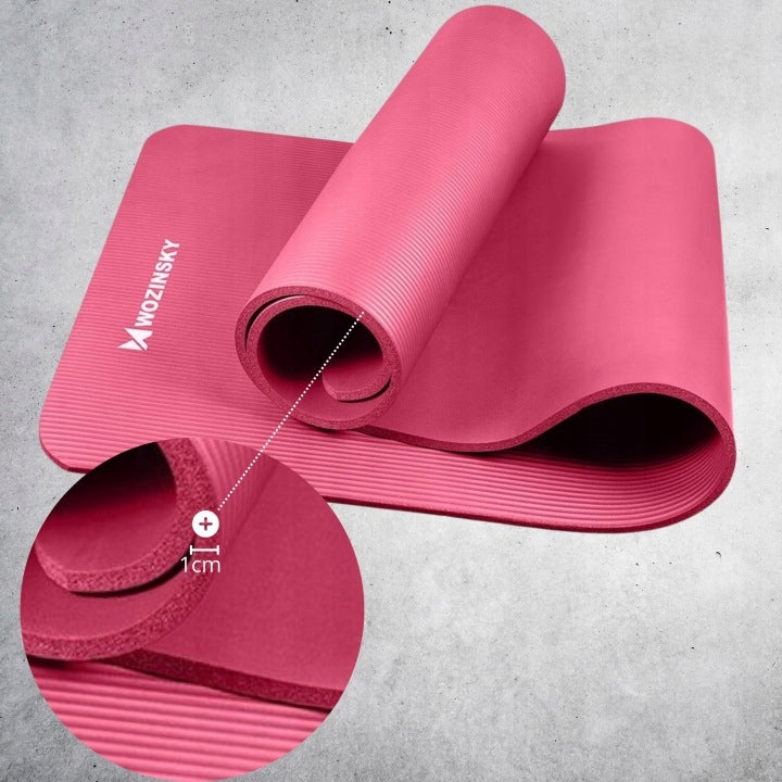 YOGA EXERCISE MAT GYMNASTIC FITNESS THICK NBR NON-SLIP WORKOUT Manufacturer code Mata do ćwiczeń gruba karimata