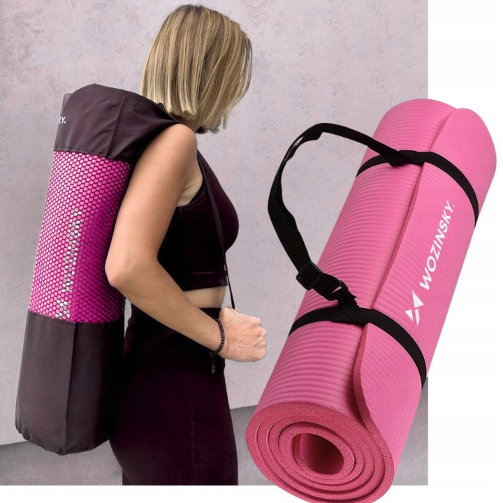 YOGA EXERCISE MAT GYMNASTIC FITNESS THICK NBR NON-SLIP WORKOUT Packaging status original