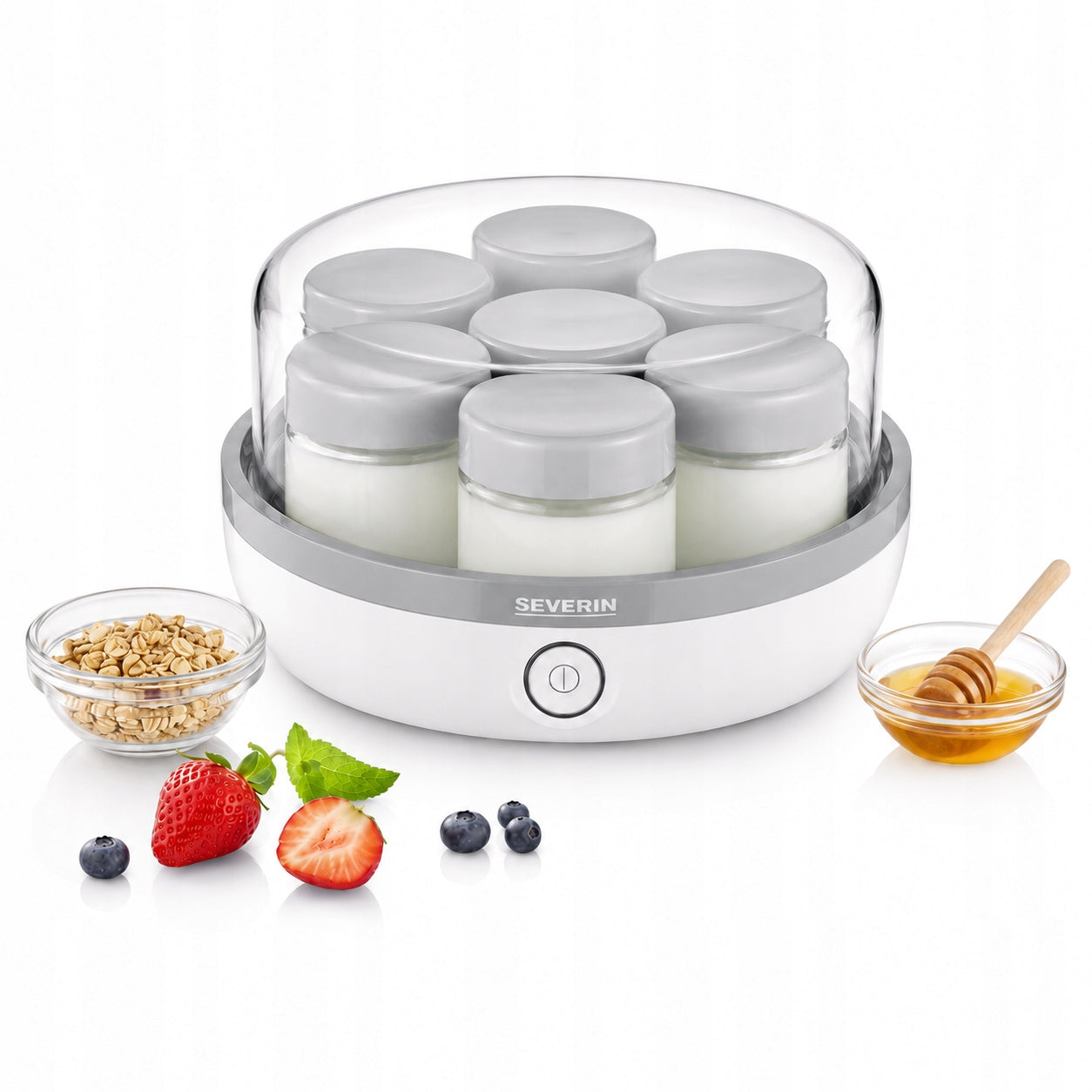 YOGURT MAKER YOGURT MACHINE 7 JARS 150ML HOMEMADE YOGURT SEVERIN
