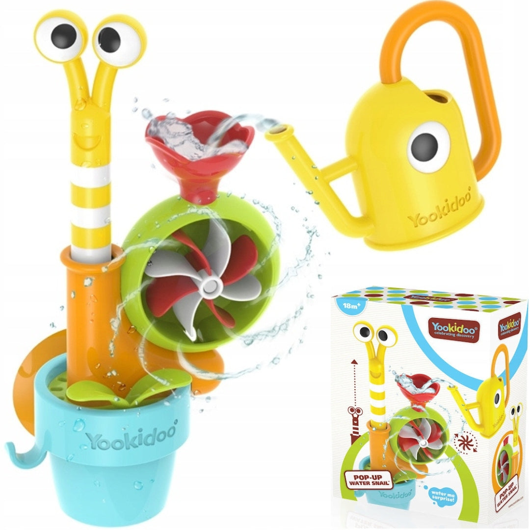 YOOKIDOO BATH TOY FOR WATER BATH POP-UP AUGER WITH WATERING CAN