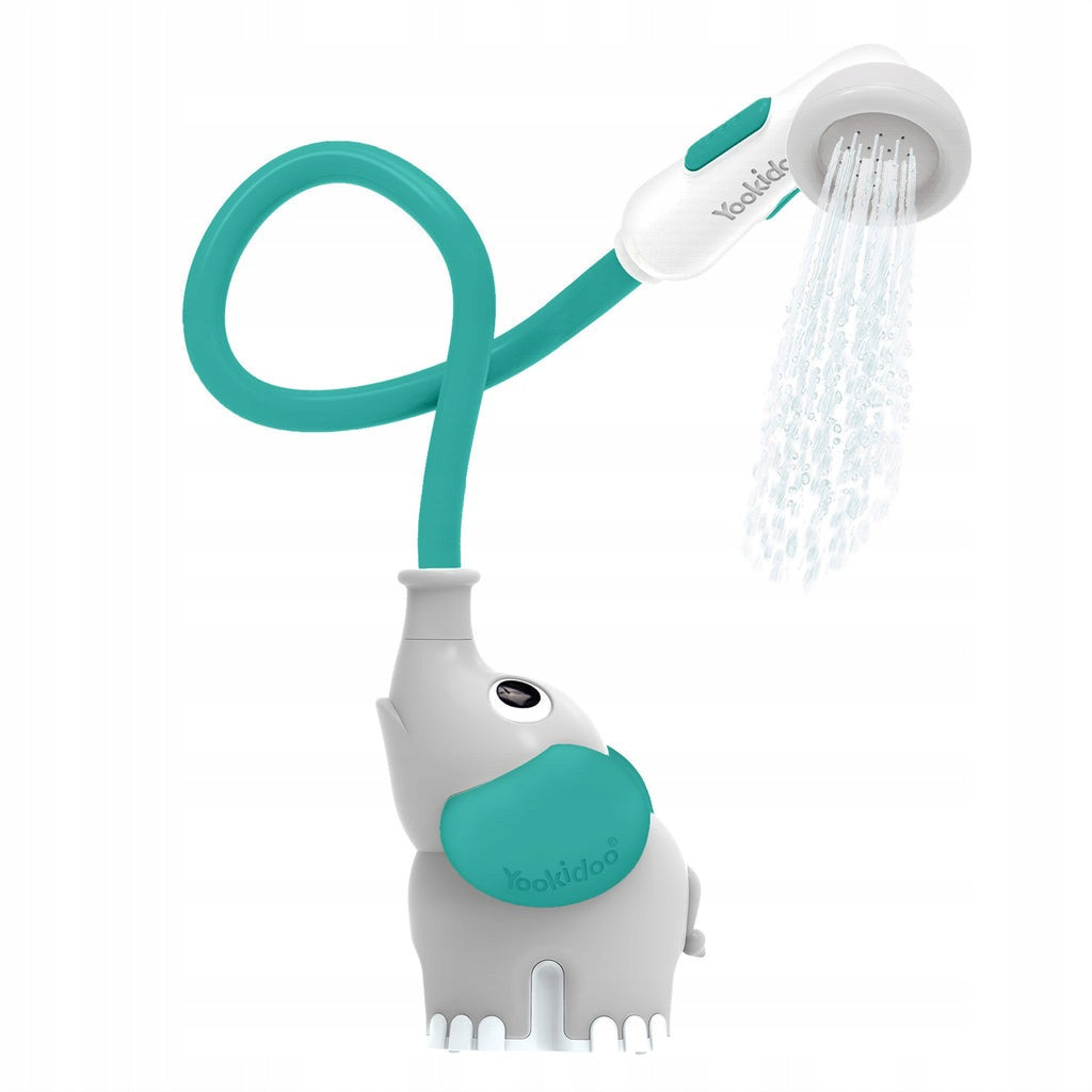 YOOKIDOOWater Bath Toy SHOWER ELEPHANT grey green