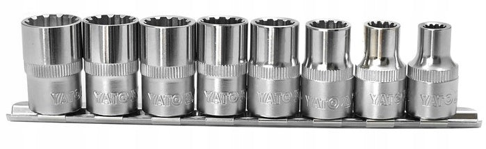 YT-A00010 SOCKET SET SPLINE 1/2'' 8-19mm EAN (GTIN) 4984409428817