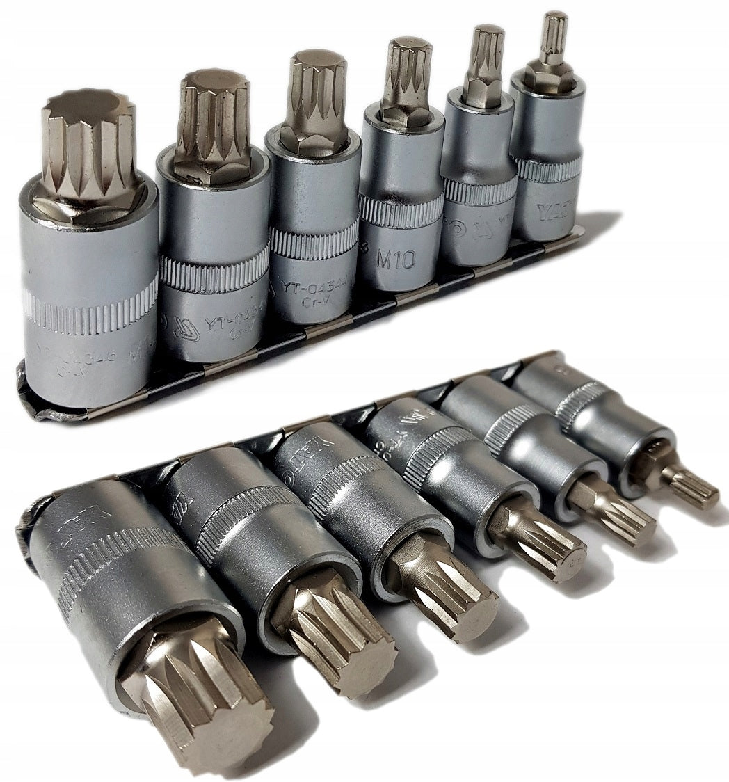 YT-A00810 SPLINE SHANK BITS - KEYS M6-M16 YATO