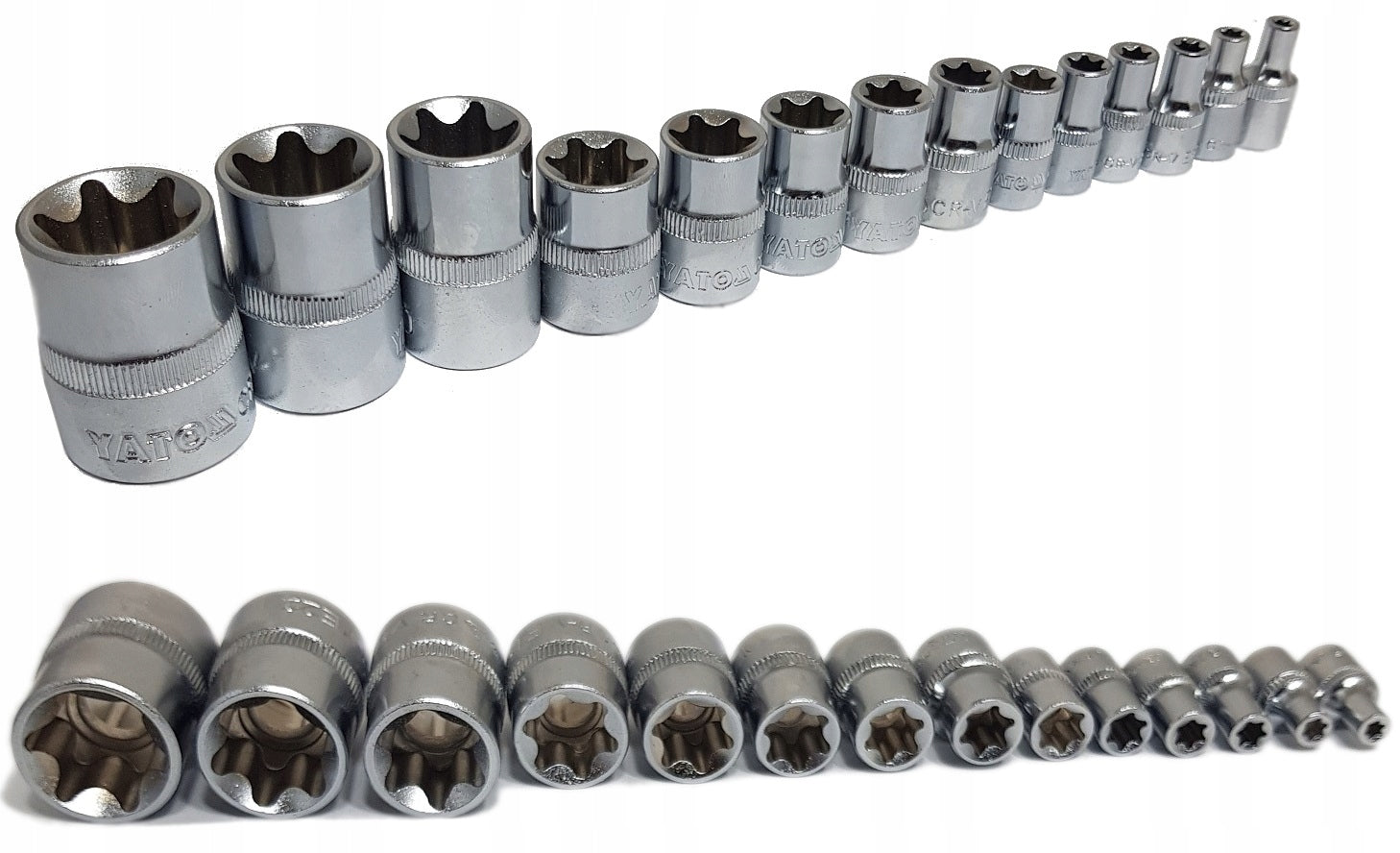 YT-A12414/T YATO - TORX CAP SET 1/4 3/8 1/2 IN. E4-24