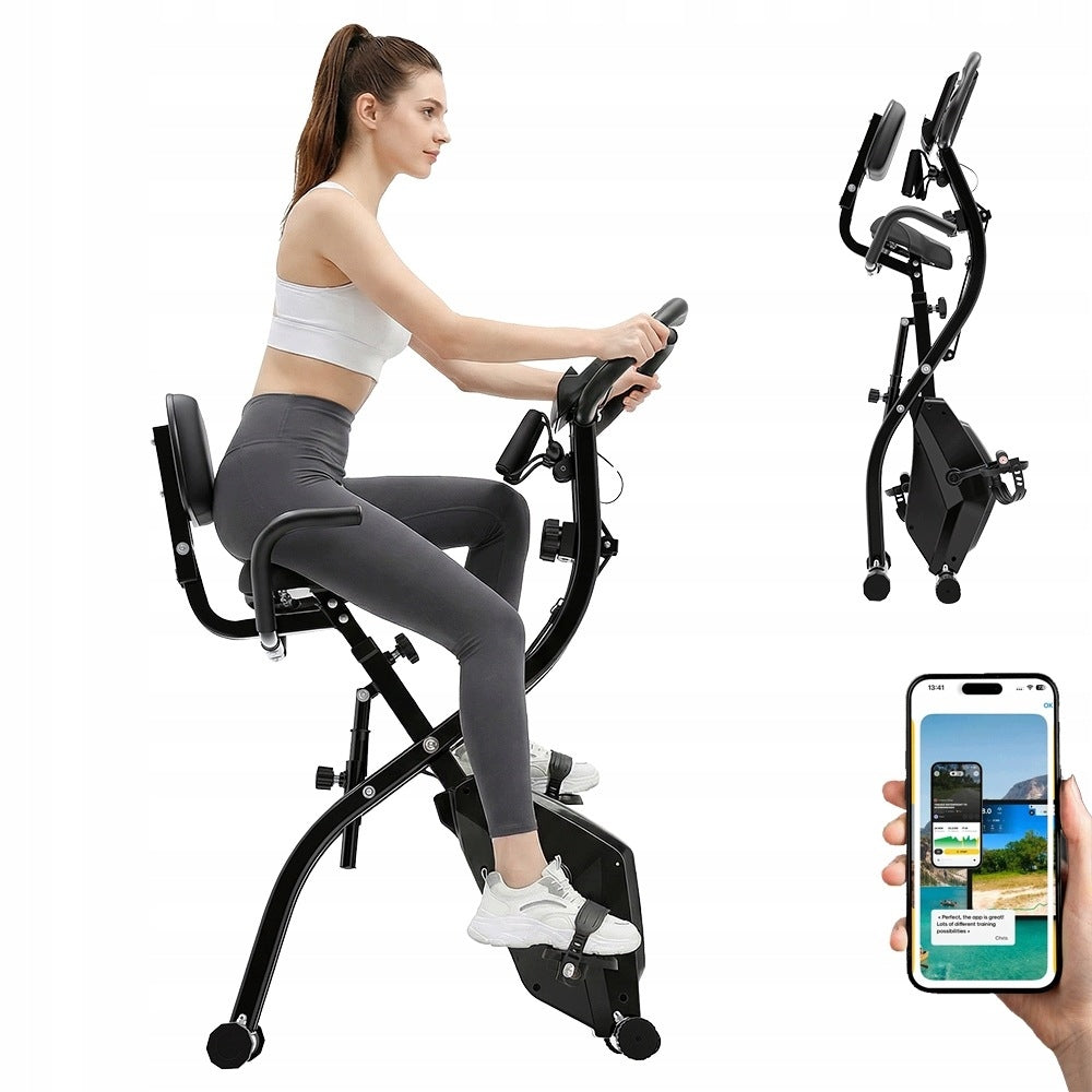 YZJ-501 Magnetic Bike Folding Bluetooth Adjustable Resistance 150kg House LED Manufacturer code 772736470685