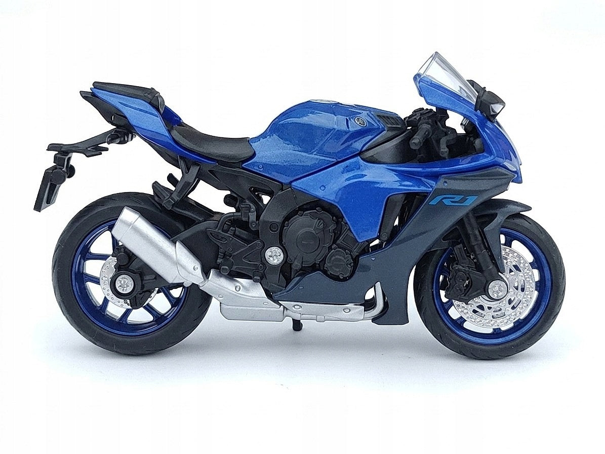 Yamaha R1 1:18 model motorcycle blue Kid's age 8+ years
