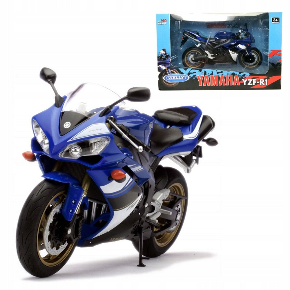 Yamaha YZF-R1 motorcycle model scale 1:10 Welly